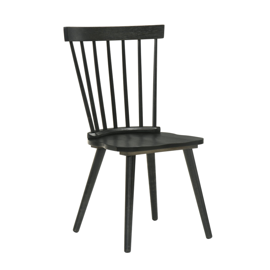 [Set of 2] Rustic Farmhouse Dining Chairs, Solid Wood Side Chairs, Easy Assembly for Kitchen & Dining Room