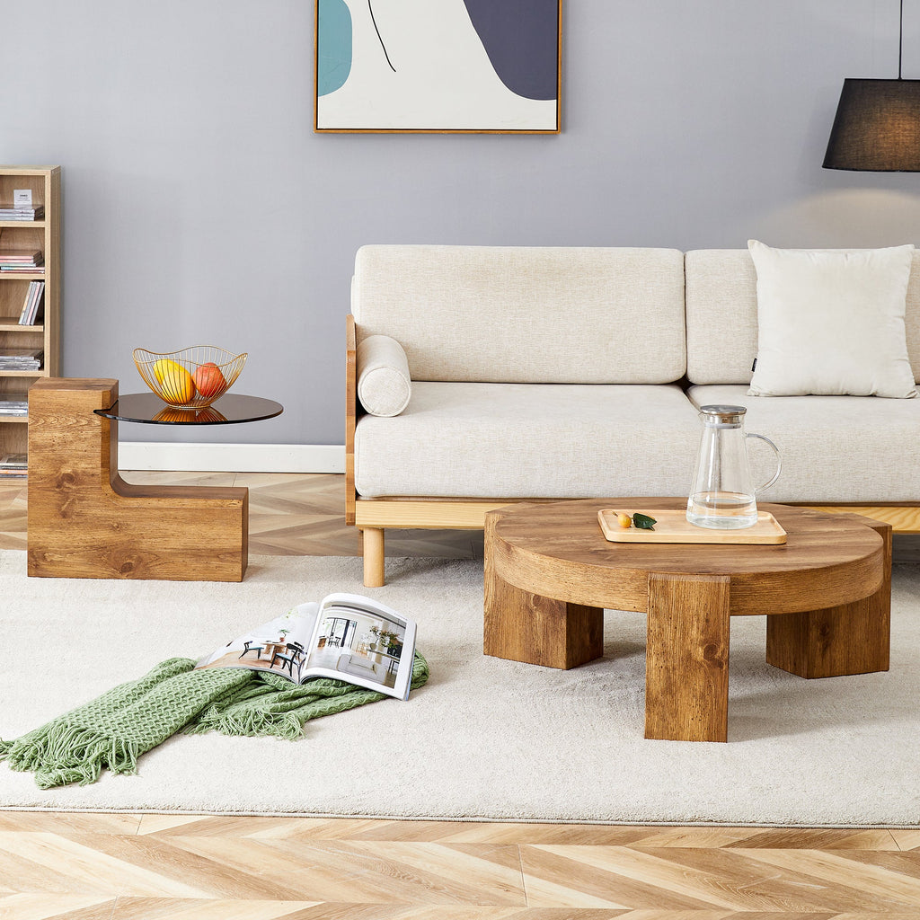 The detachable double-decker coffee table, the stylish design is more precious, and the detachable design can make the use of space more flexible and suitable for various scenes.