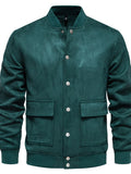 Baseball Collar Snap Down Jacket