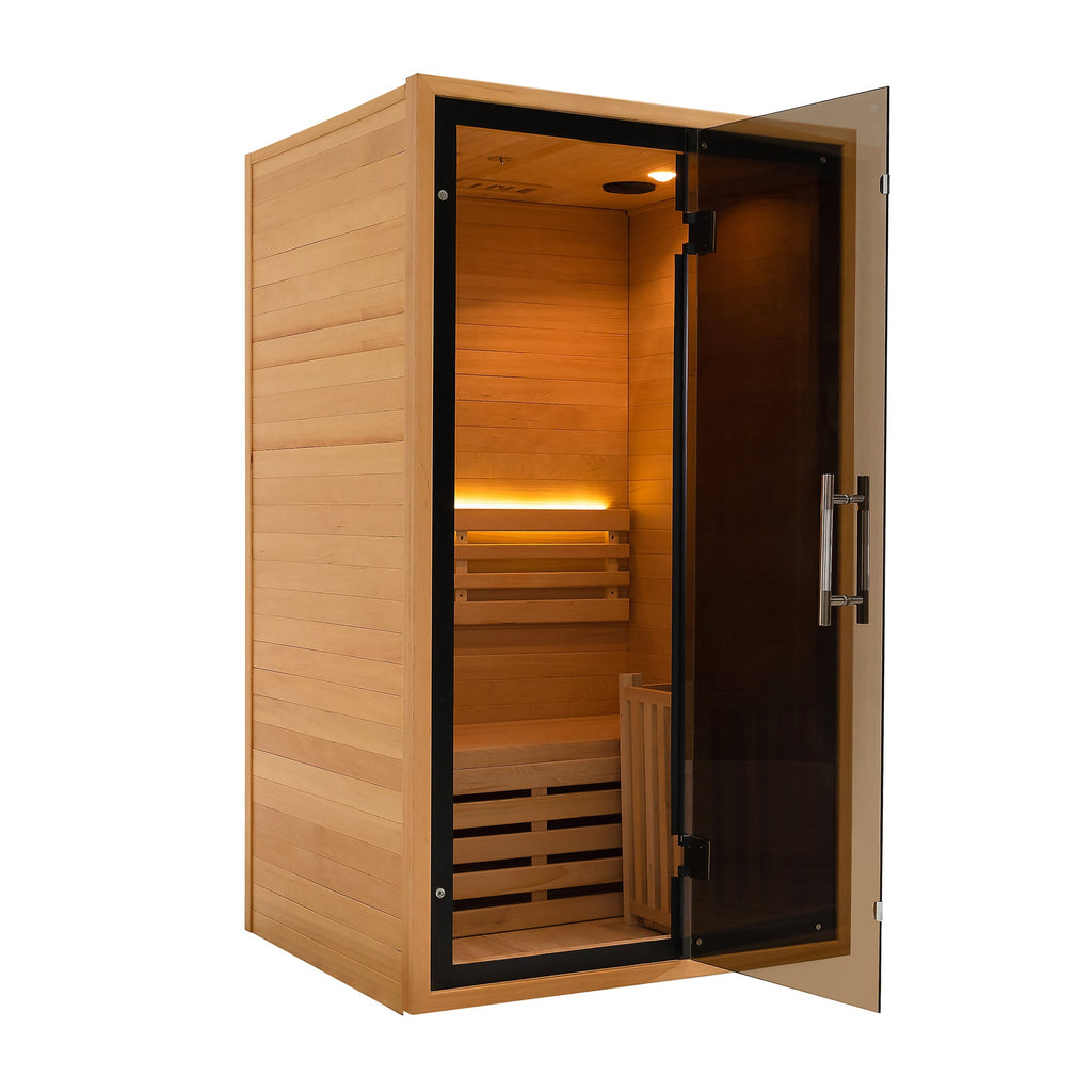 SAUNA EVOLUTION®  Indoor Wicking and Perspiration Fumigation Box Wet Sauna Glass 04