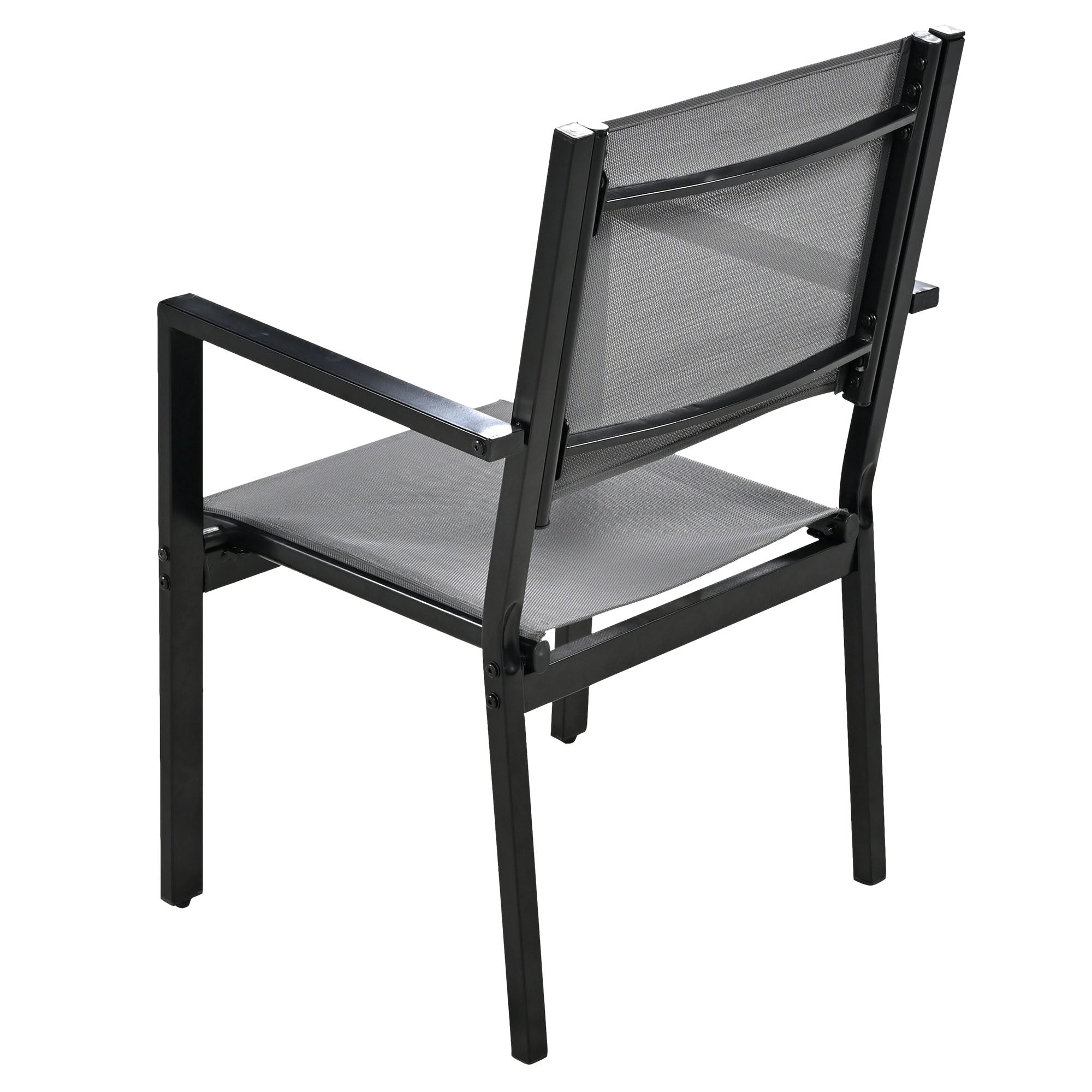 U-Style High-quality Steel Outdoor Table and Chair Set, Suitable for Patio, Balcony, Backyard.