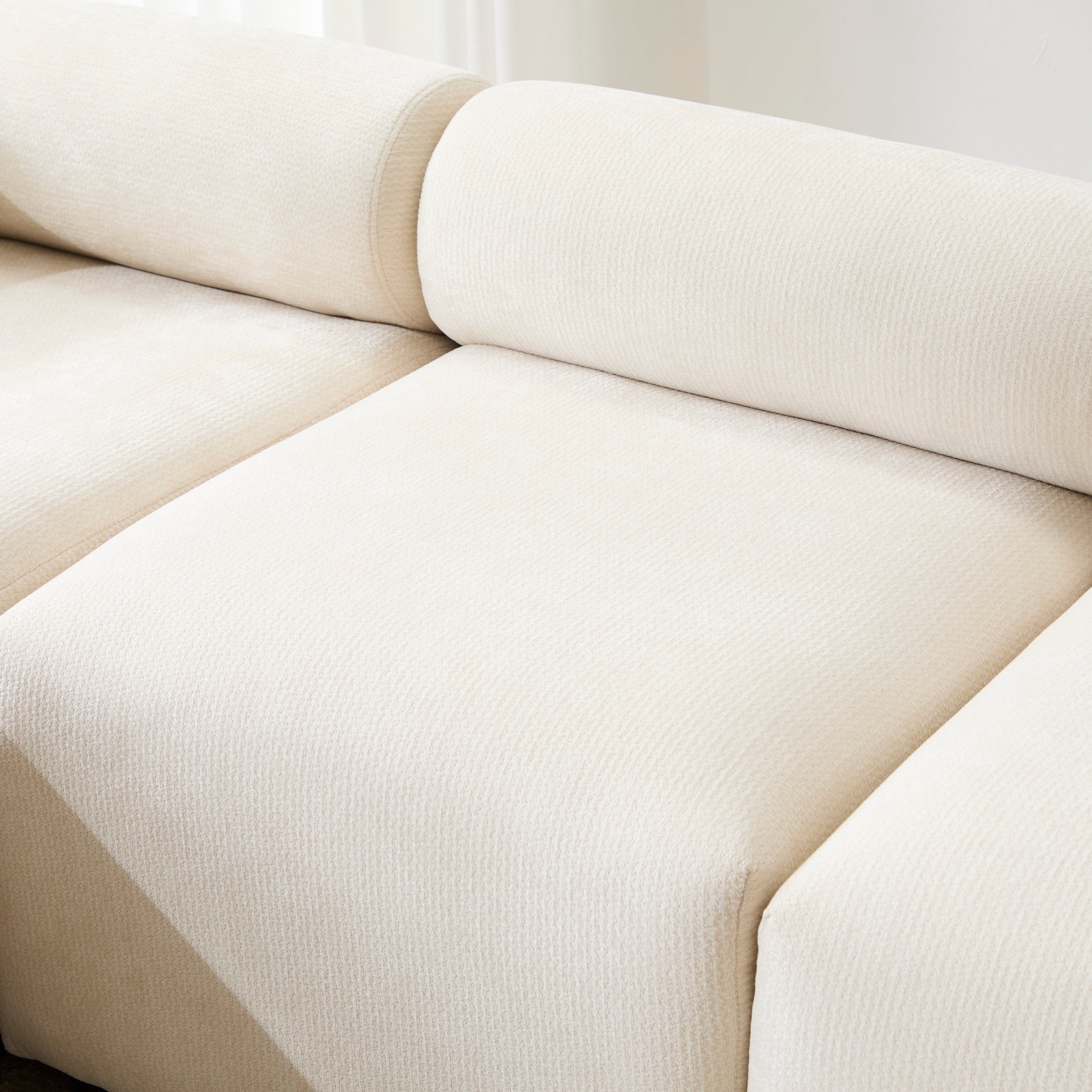 Evelyn 114 in.6-Piece U Shaped Modular Free Combination Sectional Sofa Couch for Living Rooms