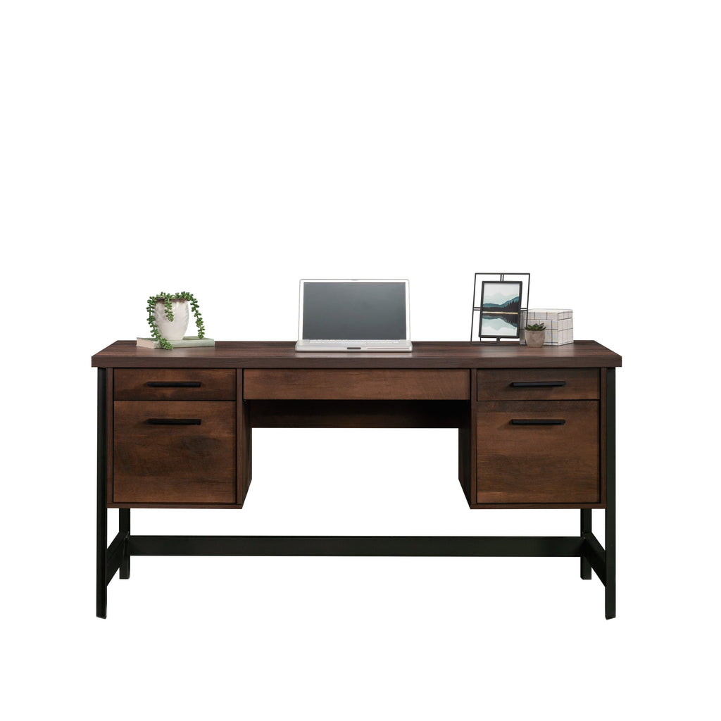 Computer Desk, Brown finish