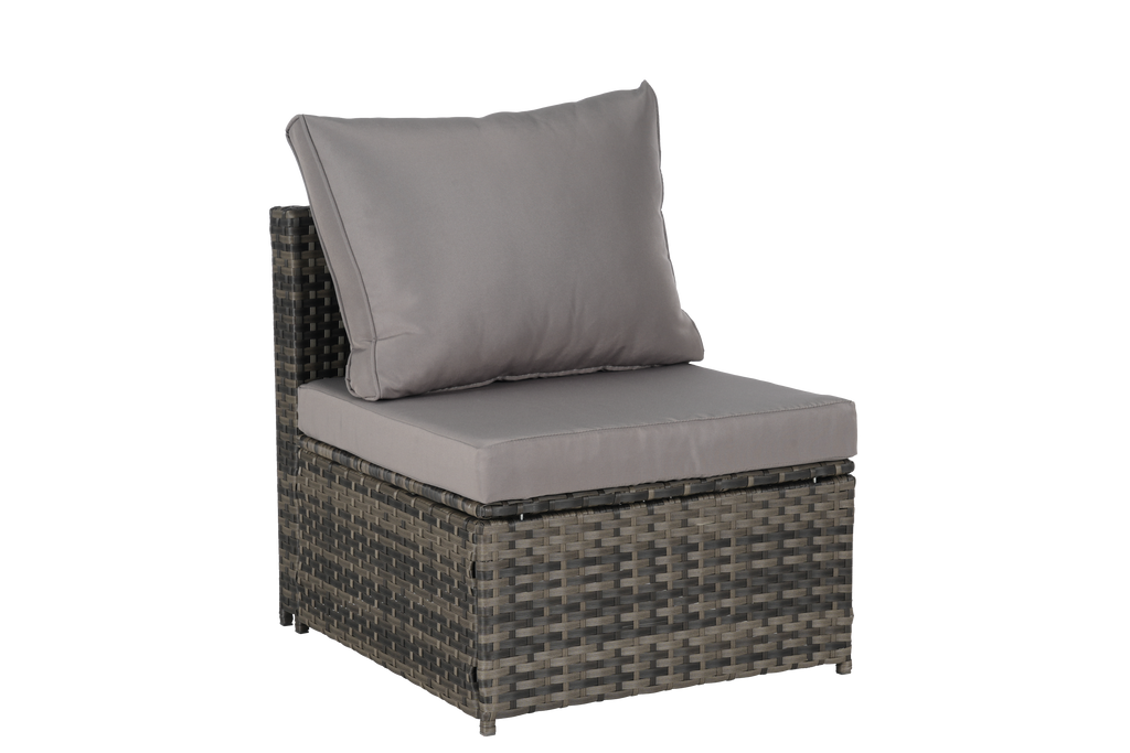 5 Pieces Outdoor Patio Wicker Daybed Furniture Set with Retractable Canopy, Storable Side Table, and Soft Cushions for Relaxing in Your Backyard or Porch