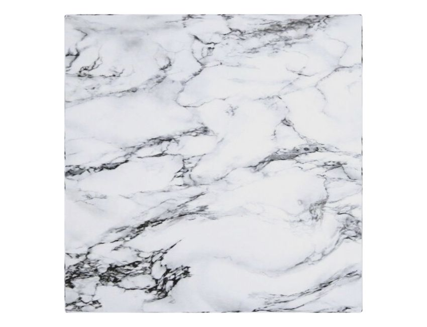 Milano Tall Accent Table in Bulgari White