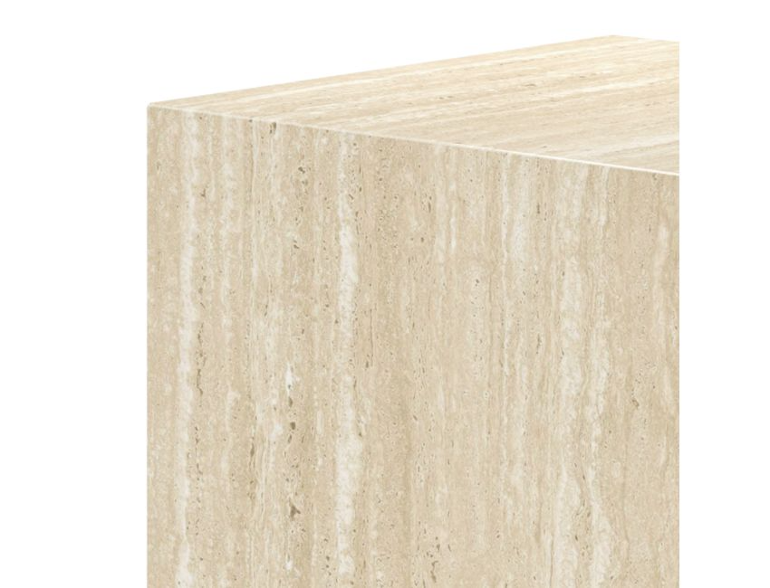 Milano Accent Table in Travertine