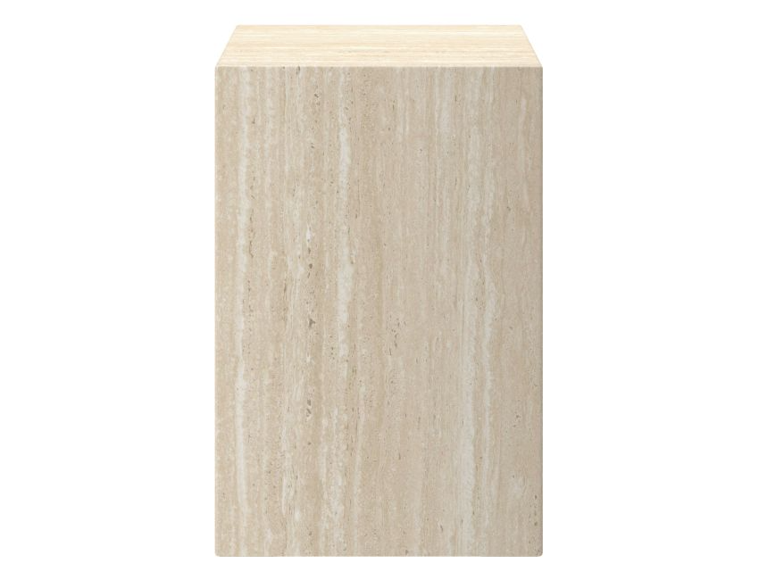 Milano Accent Table in Travertine