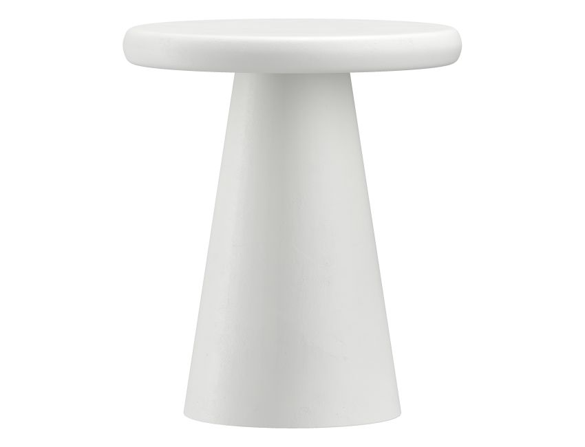 Classic Round Accent Table in White