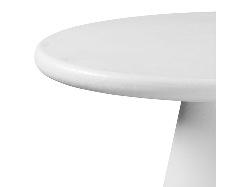 Classic Round Accent Table in White