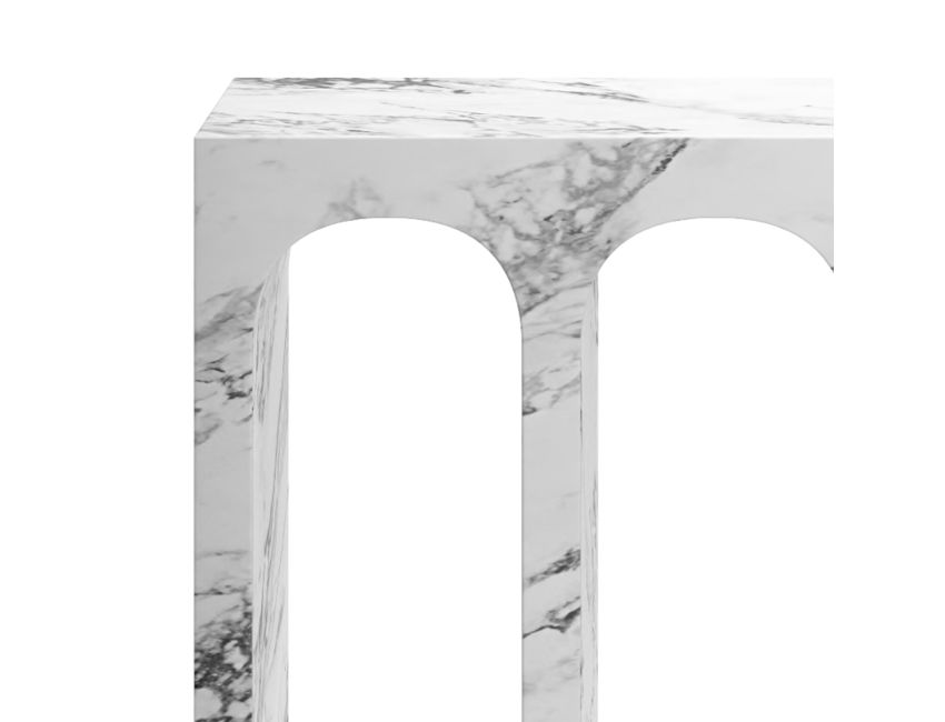 Milano Console Table in Bulgari White