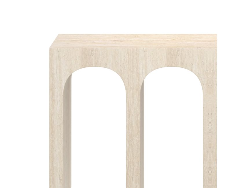 Milano Console Table in Travertine