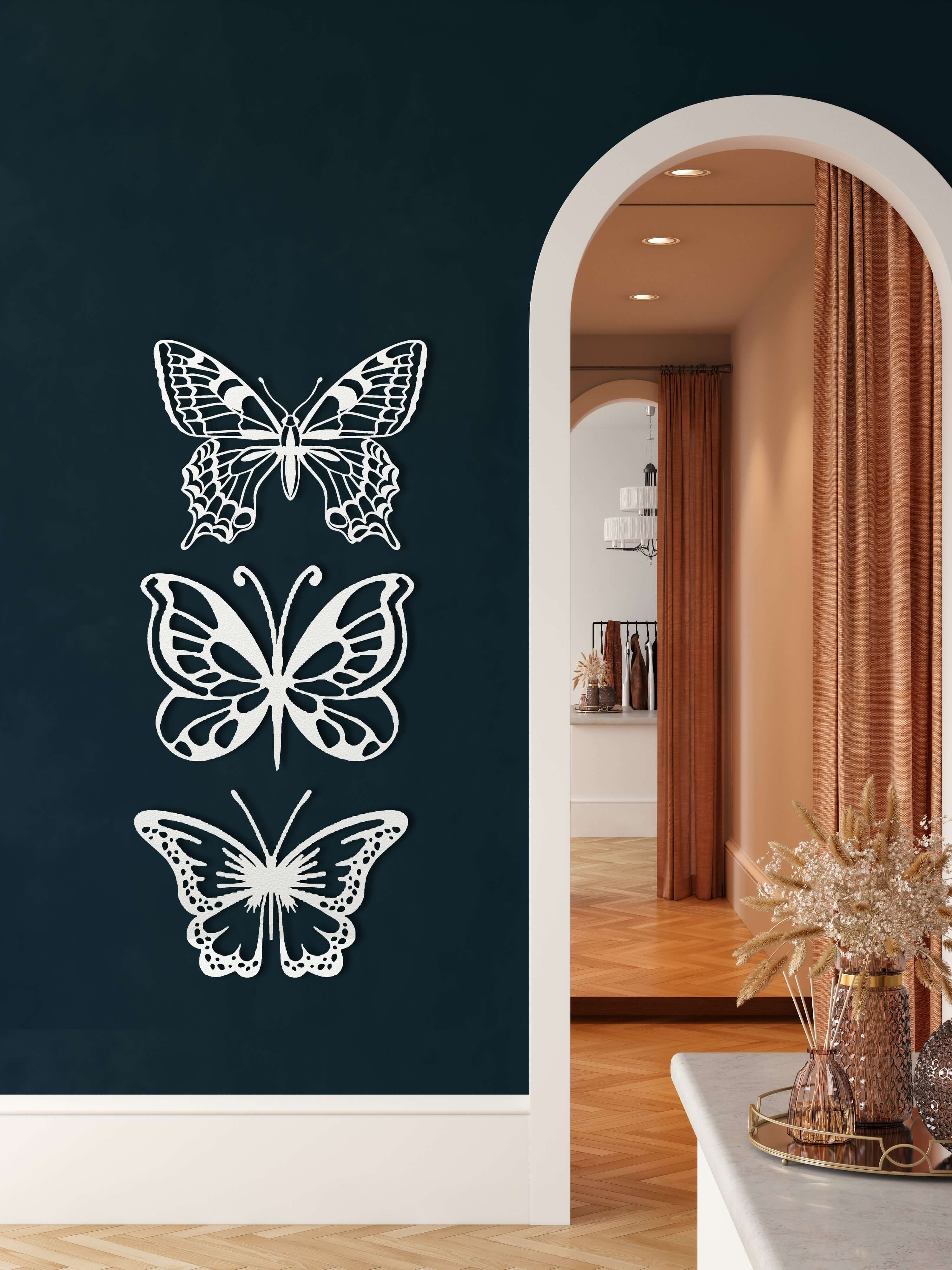 Set of 3 Butterflies
