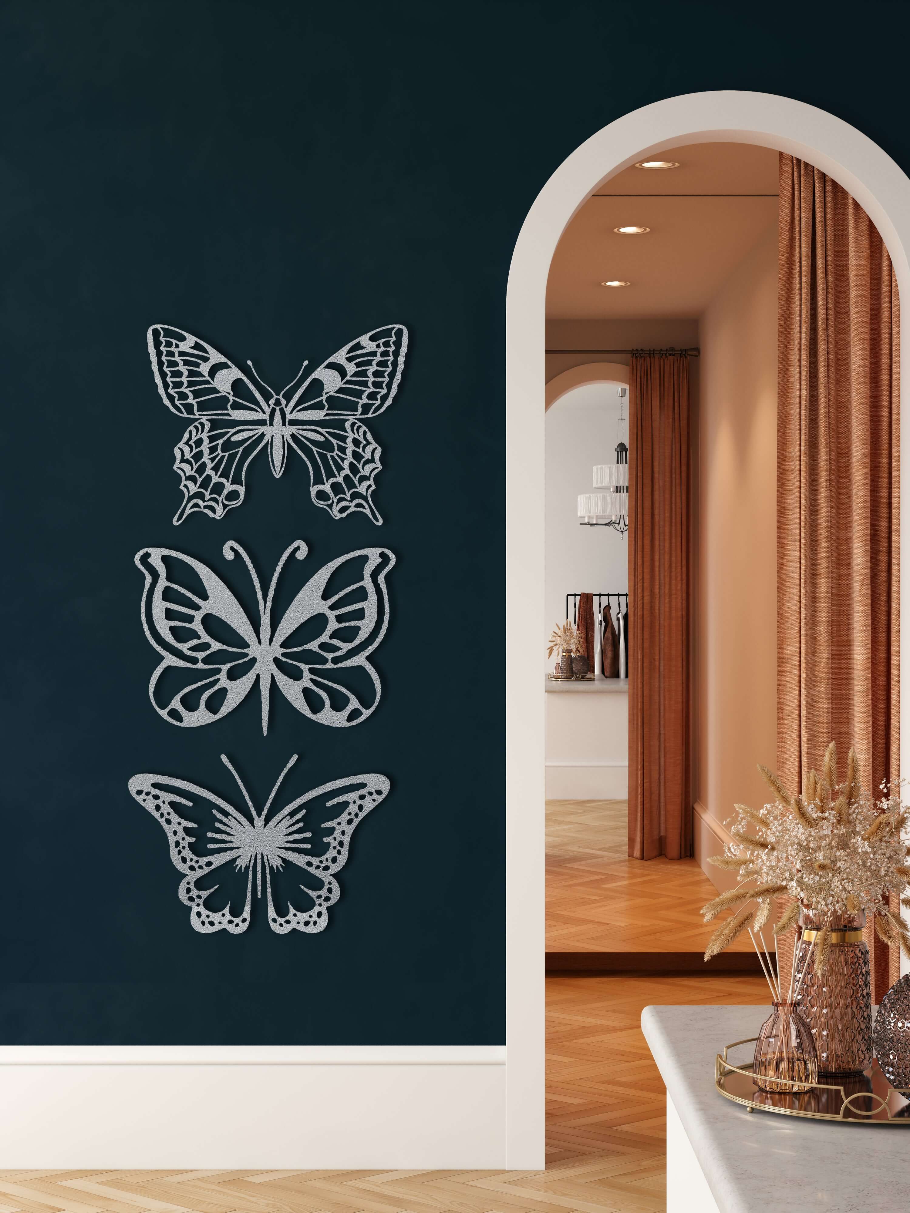 Set of 3 Butterflies