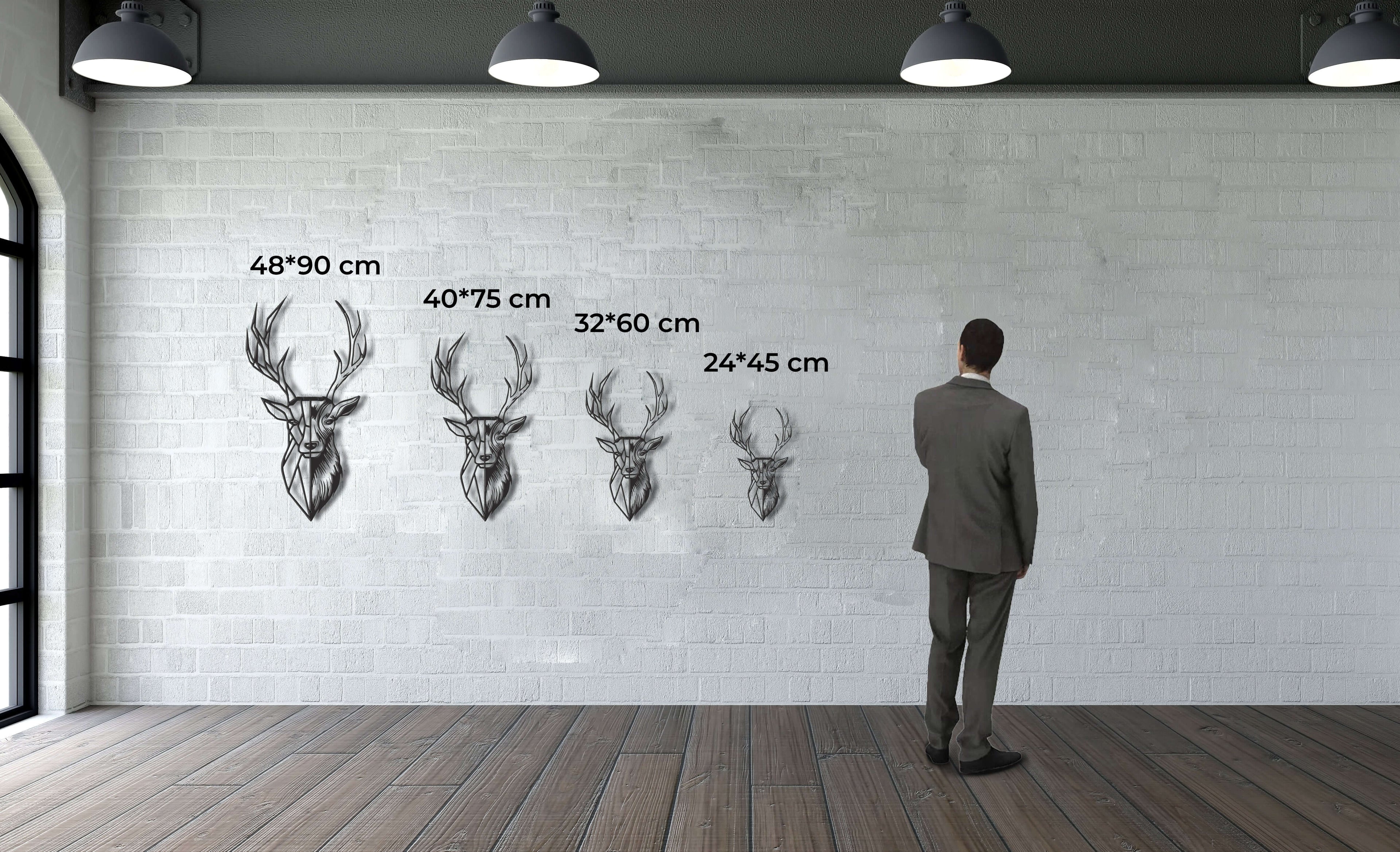 Geometric Deer Head