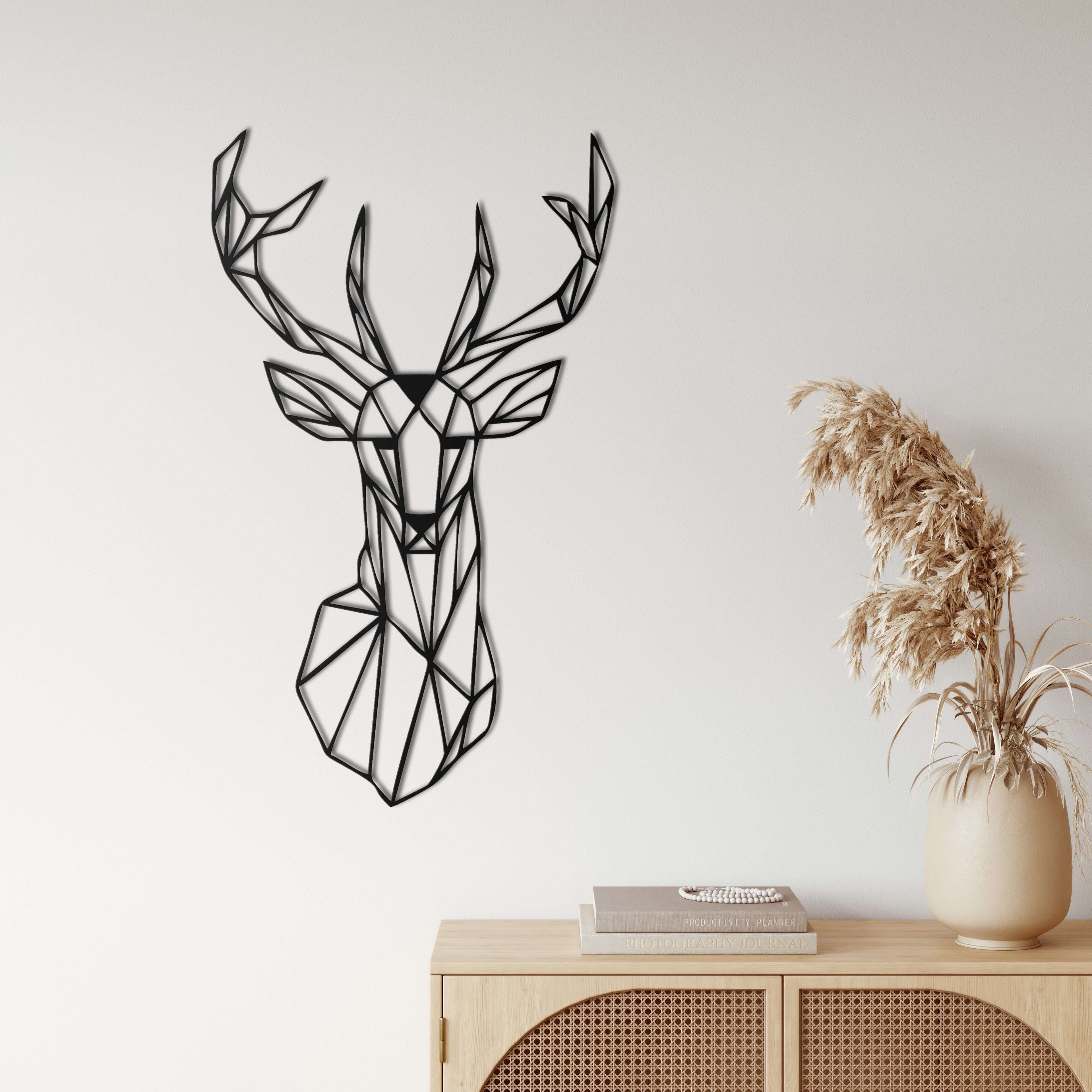 Geometric Deer Head