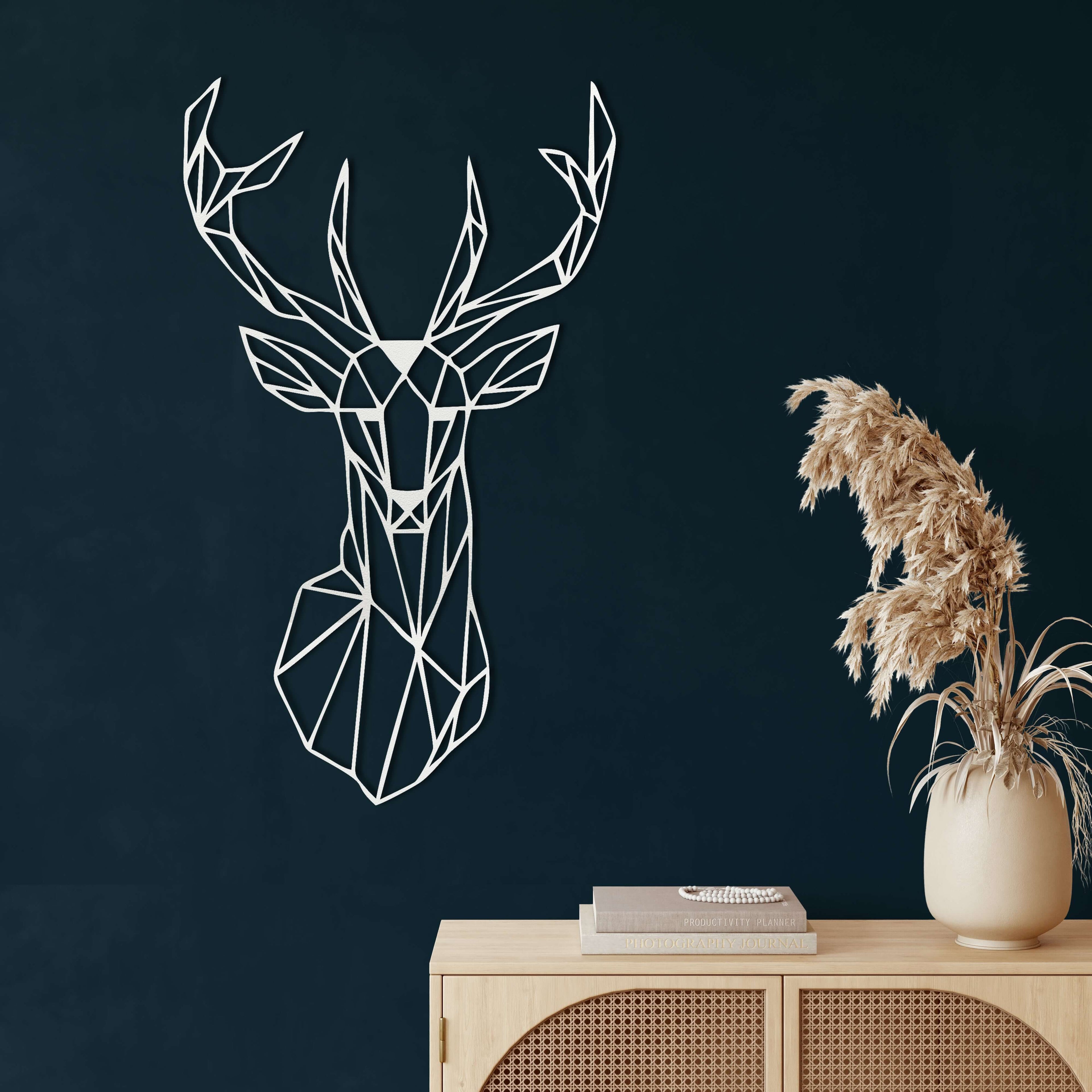 Geometric Deer Head
