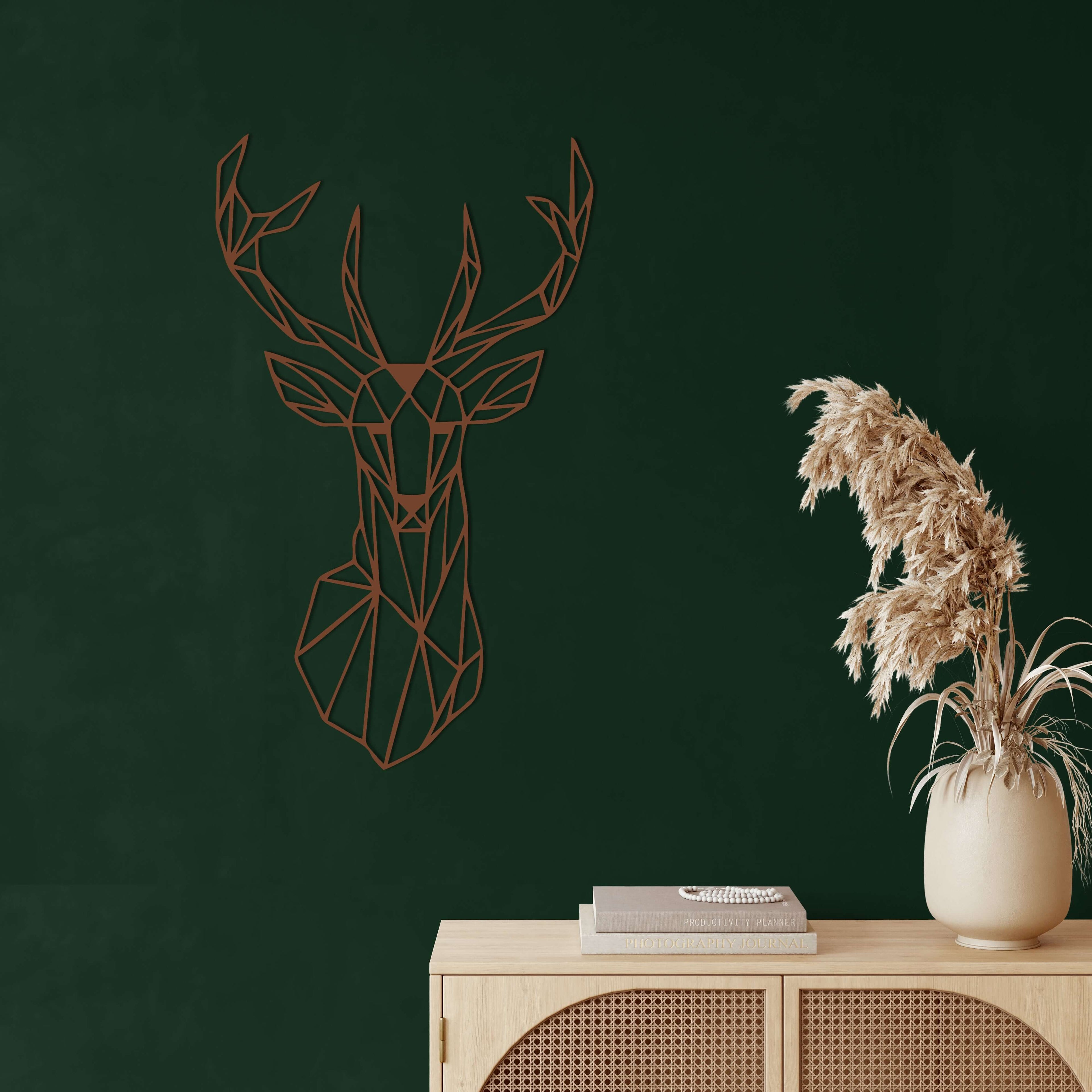 Geometric Deer Head