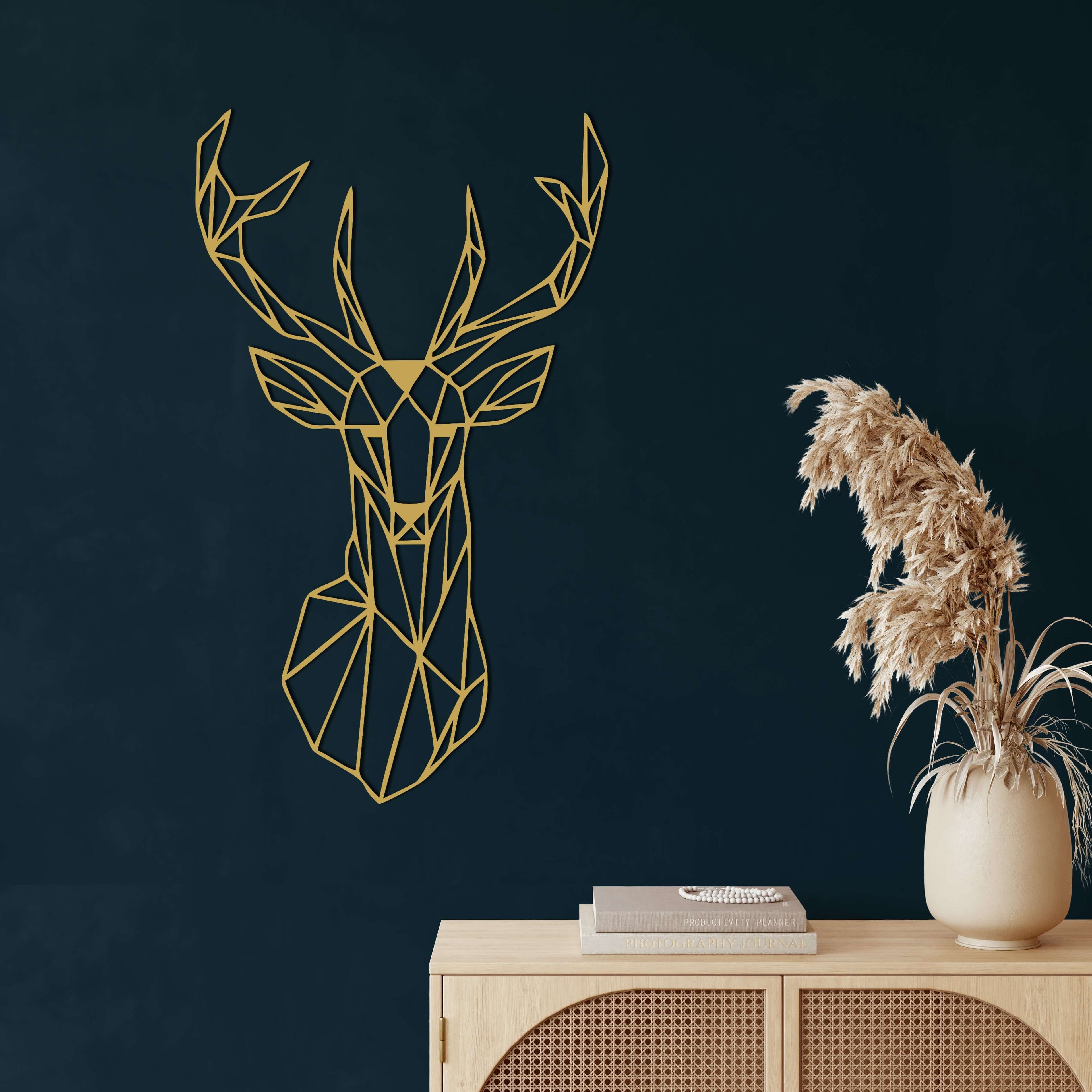 Geometric Deer Head