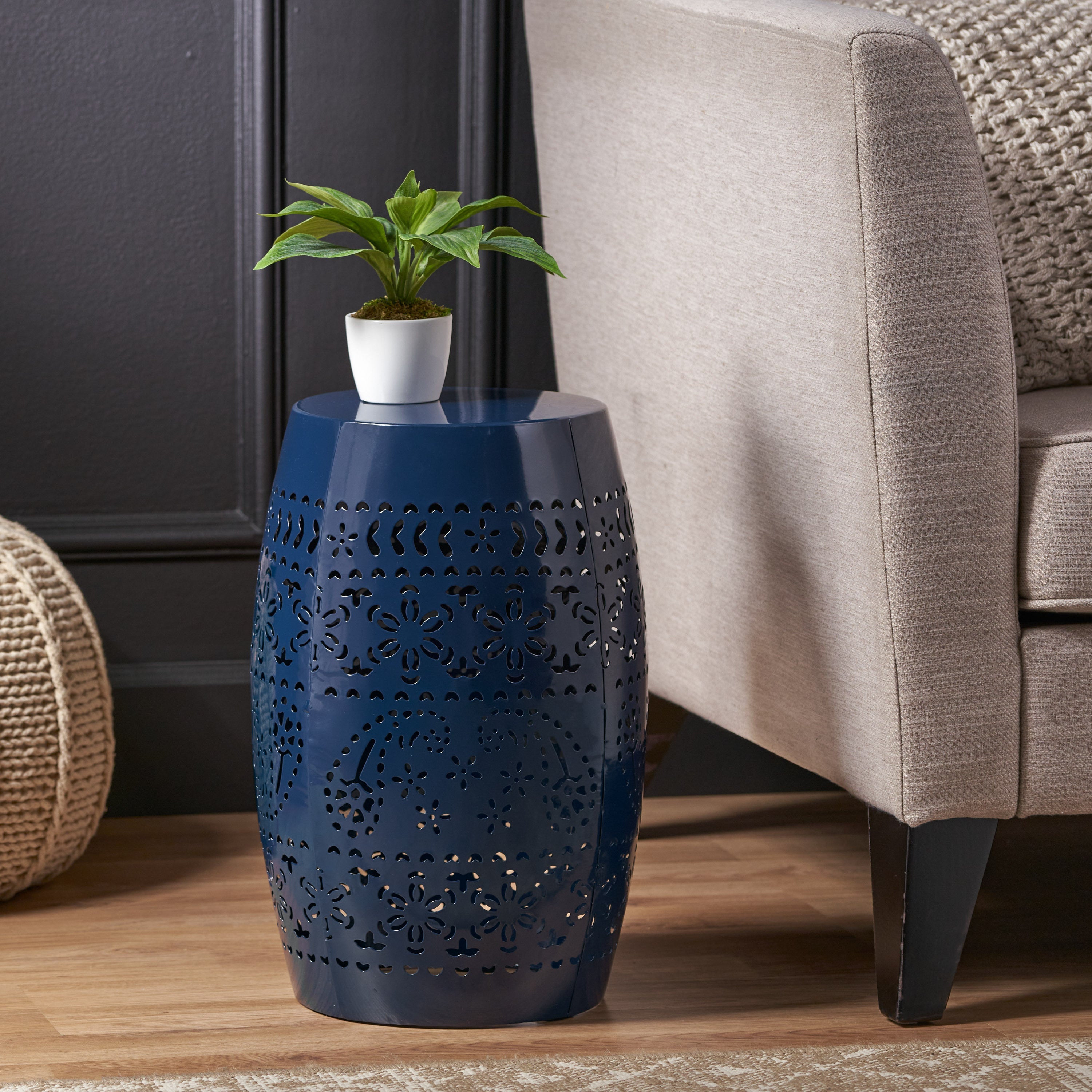 RUBY 12' SIDE TABLE - NAVY