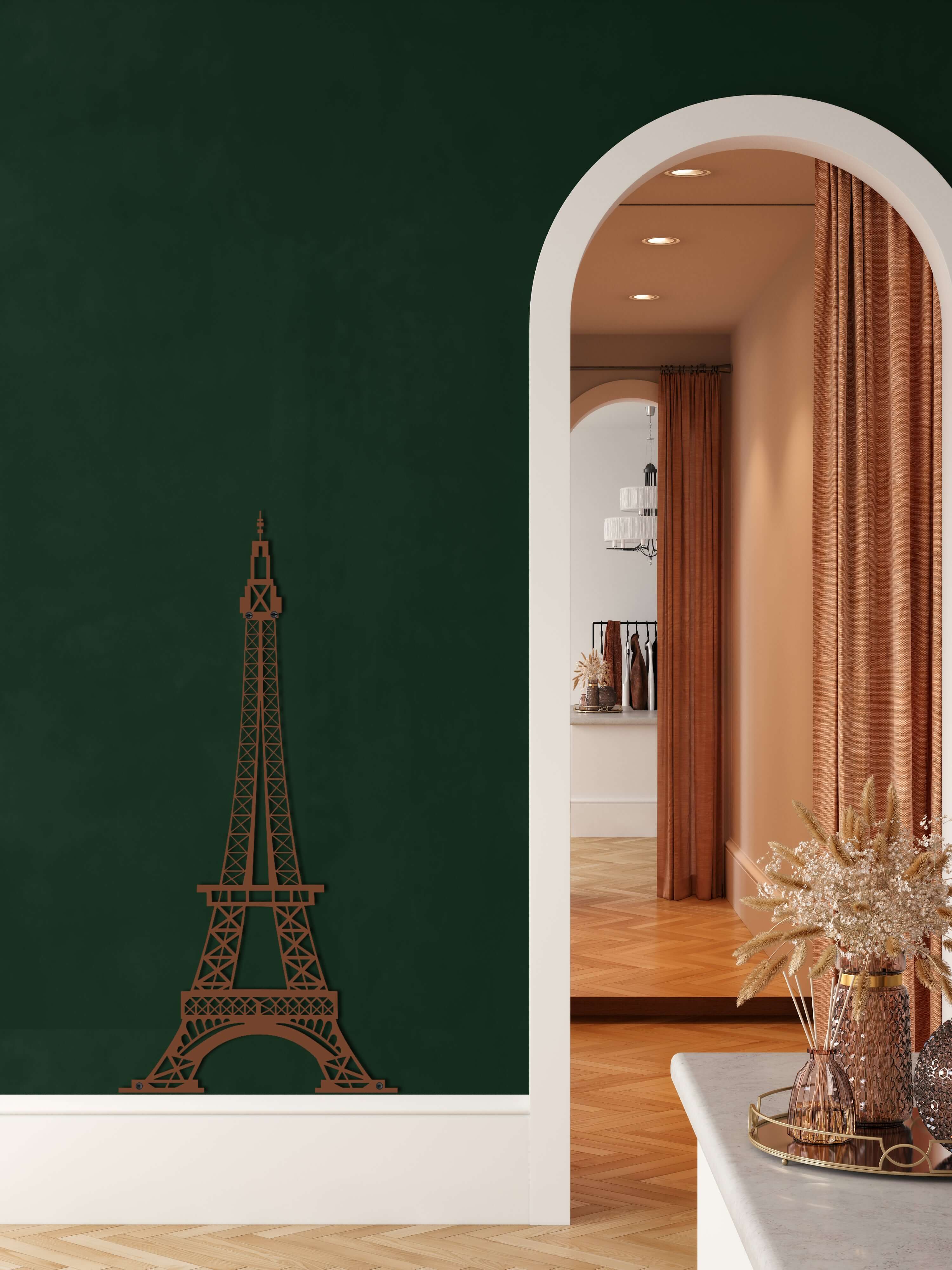 Eiffel Tower Metal Wall Art
