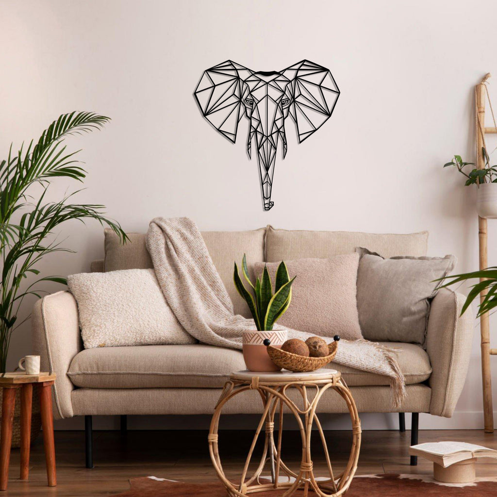 Geometric Elephant Head