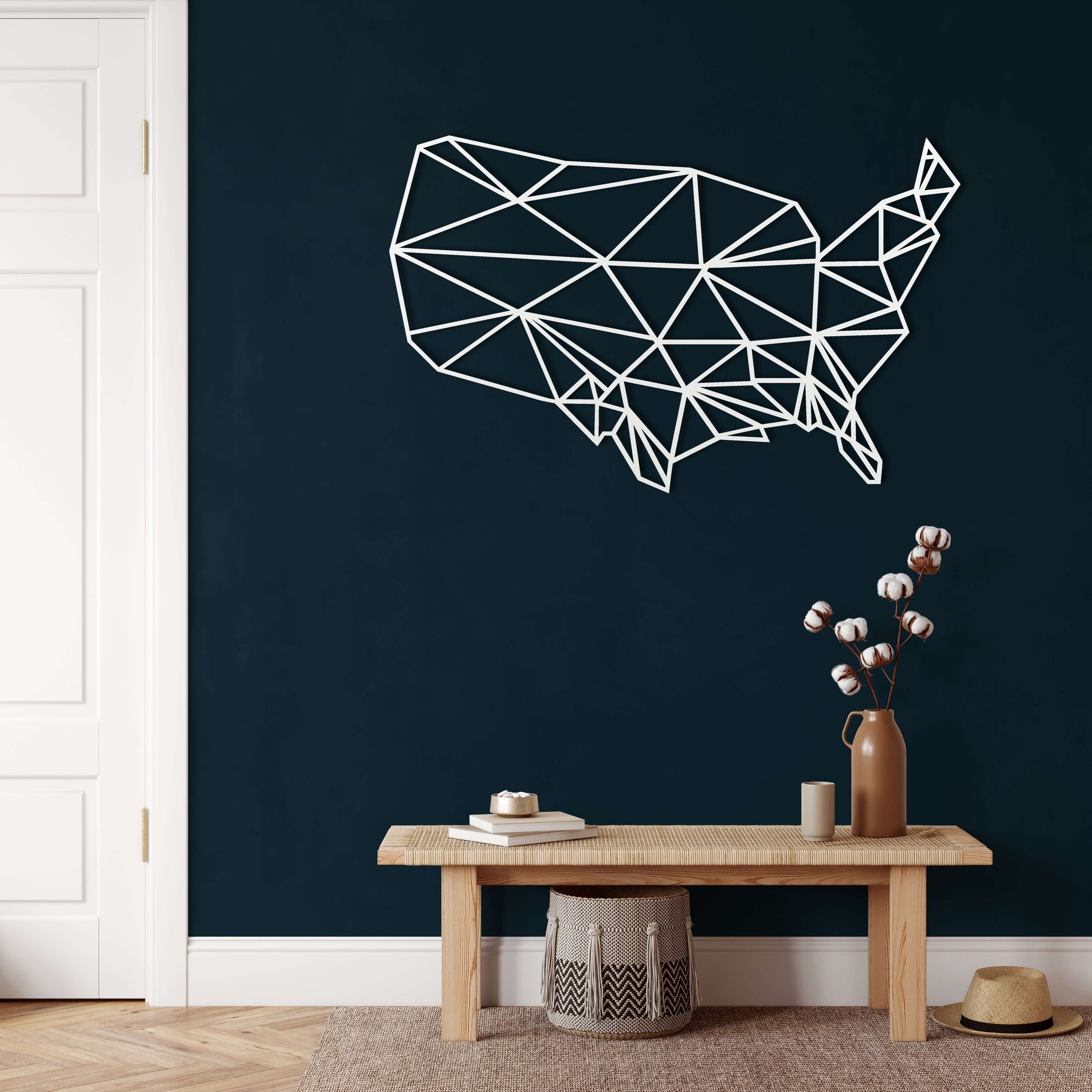 States of America Metal Wall Art