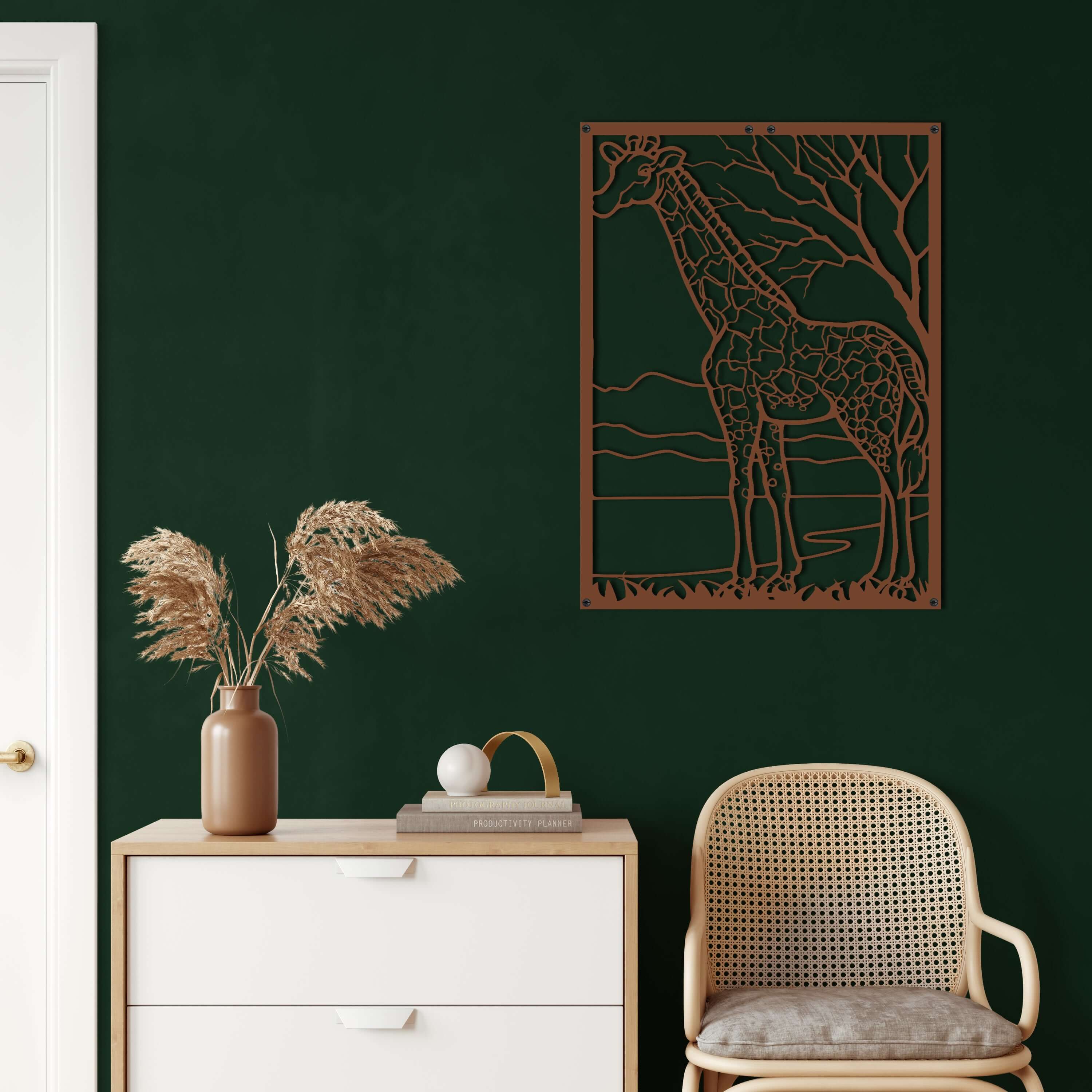 Giraffe Metal Wall Art