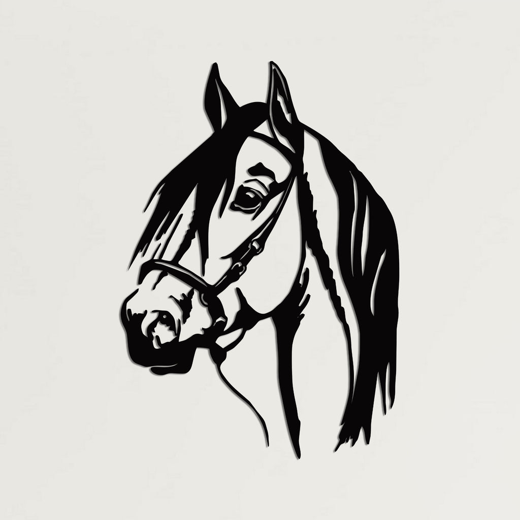 Horse Head Metal Wall Art