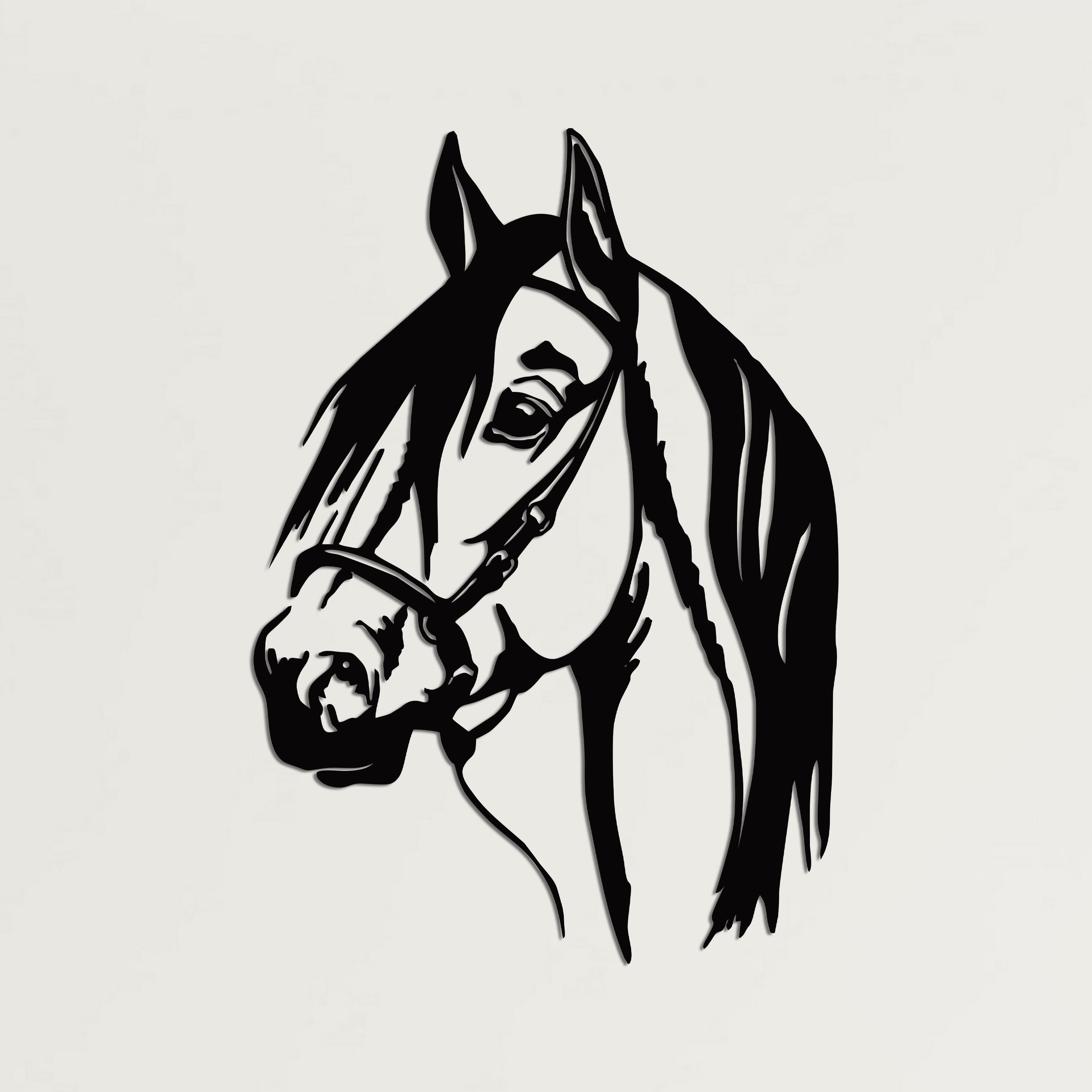 Horse Head Metal Wall Art