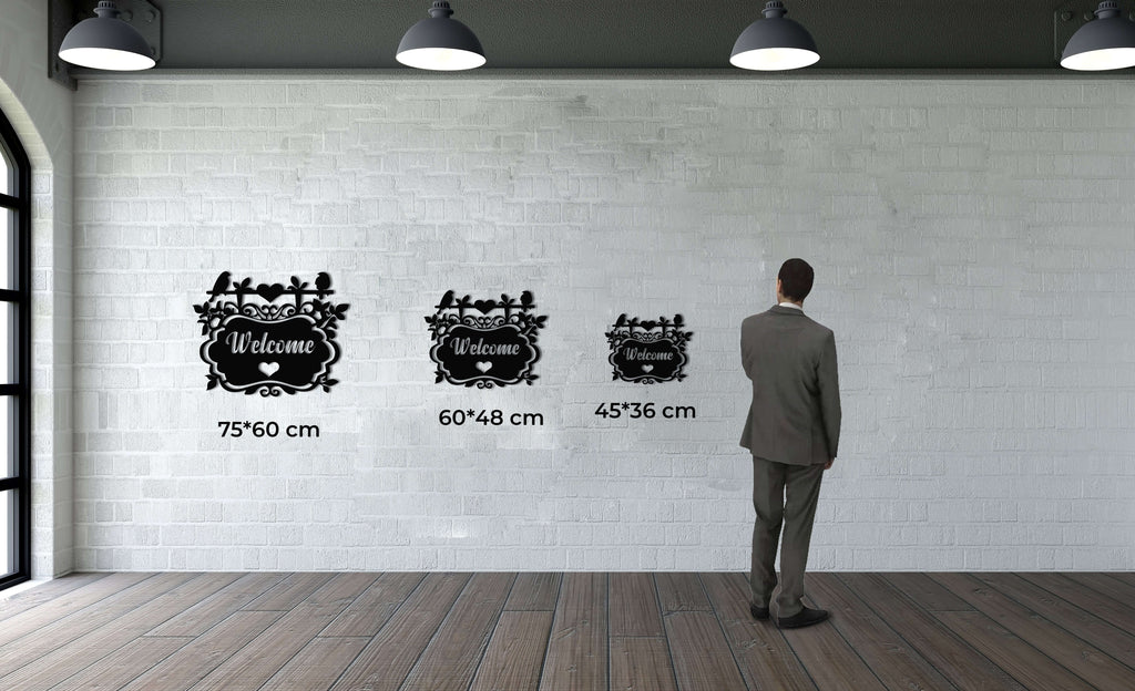 Welcome Metal Wall Art