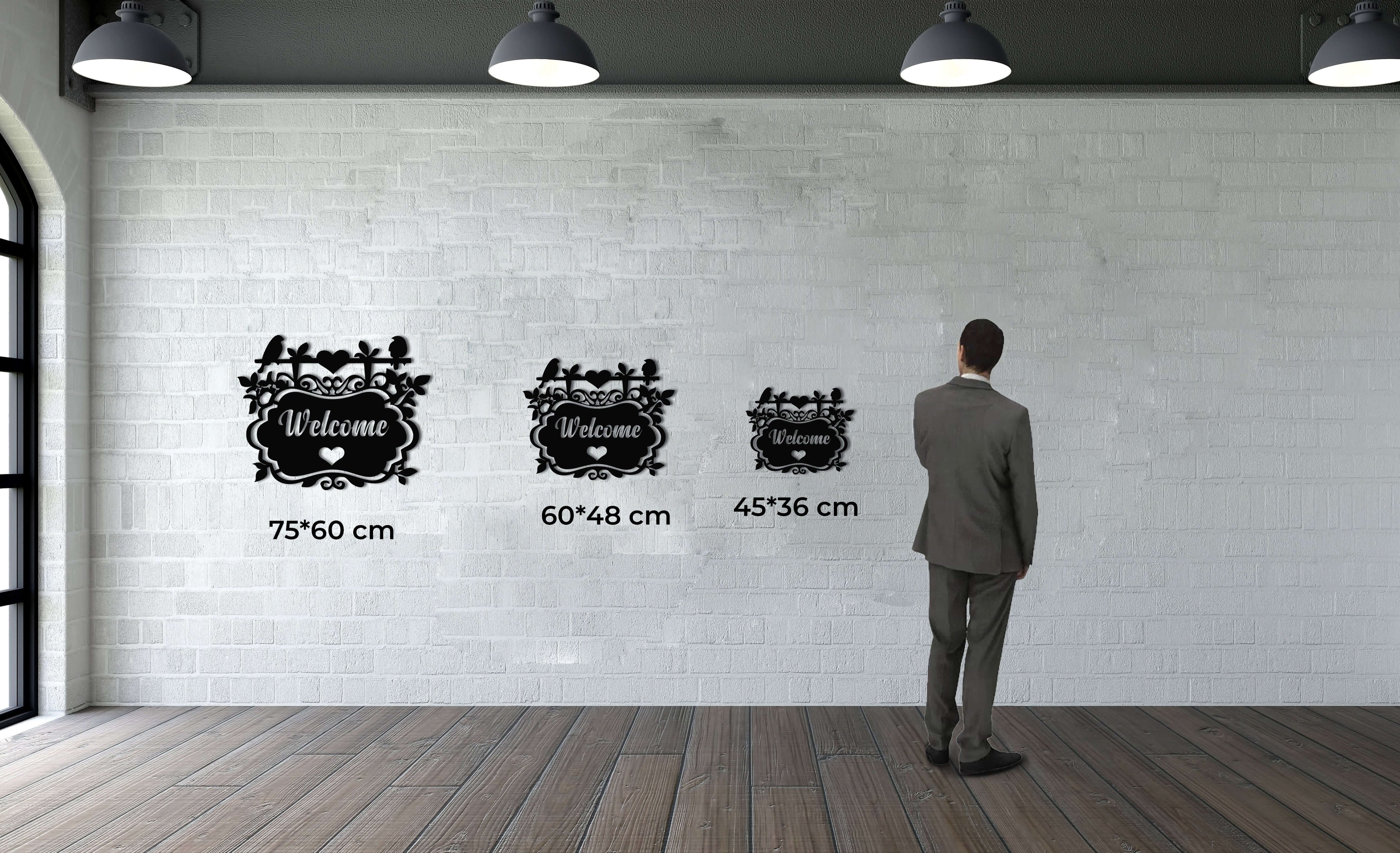 Welcome Metal Wall Art