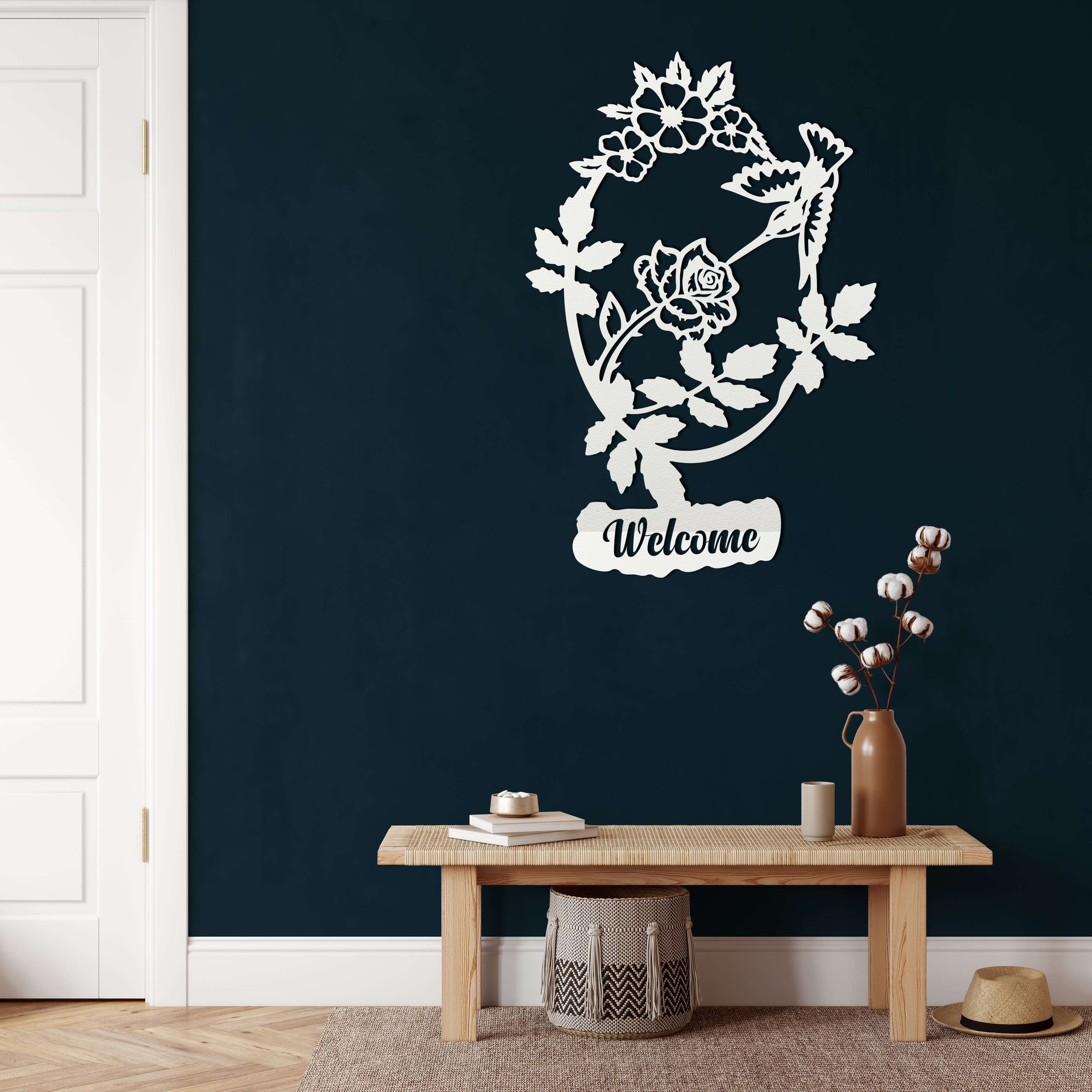 Welcome Metal Wall Art