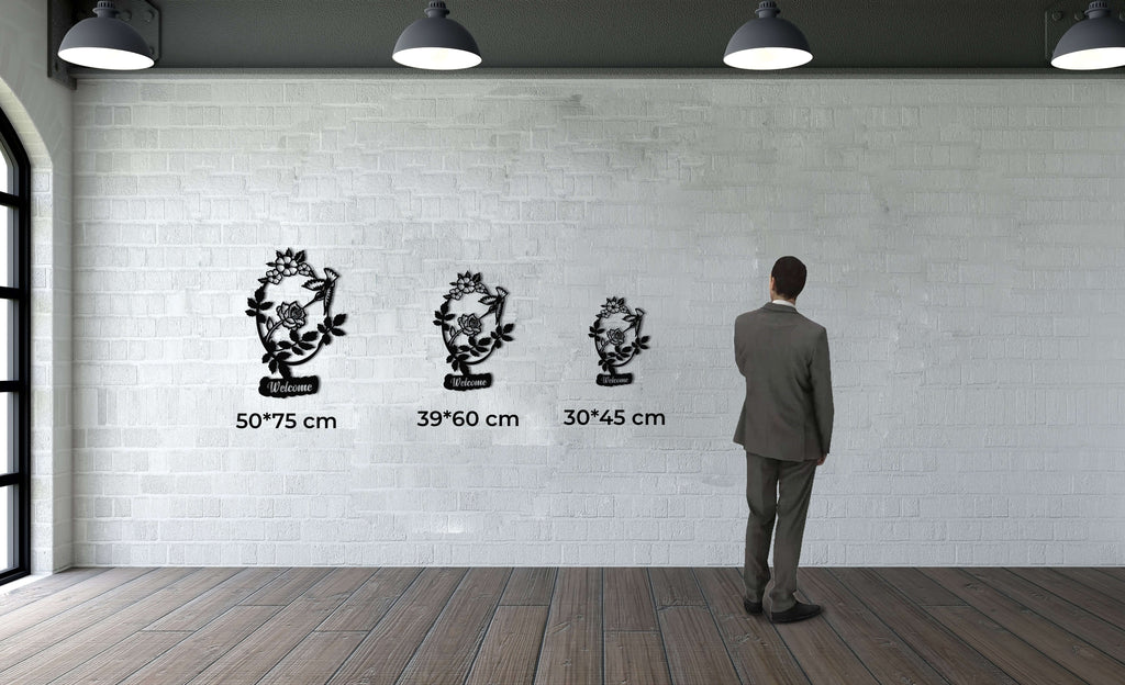Welcome Metal Wall Art