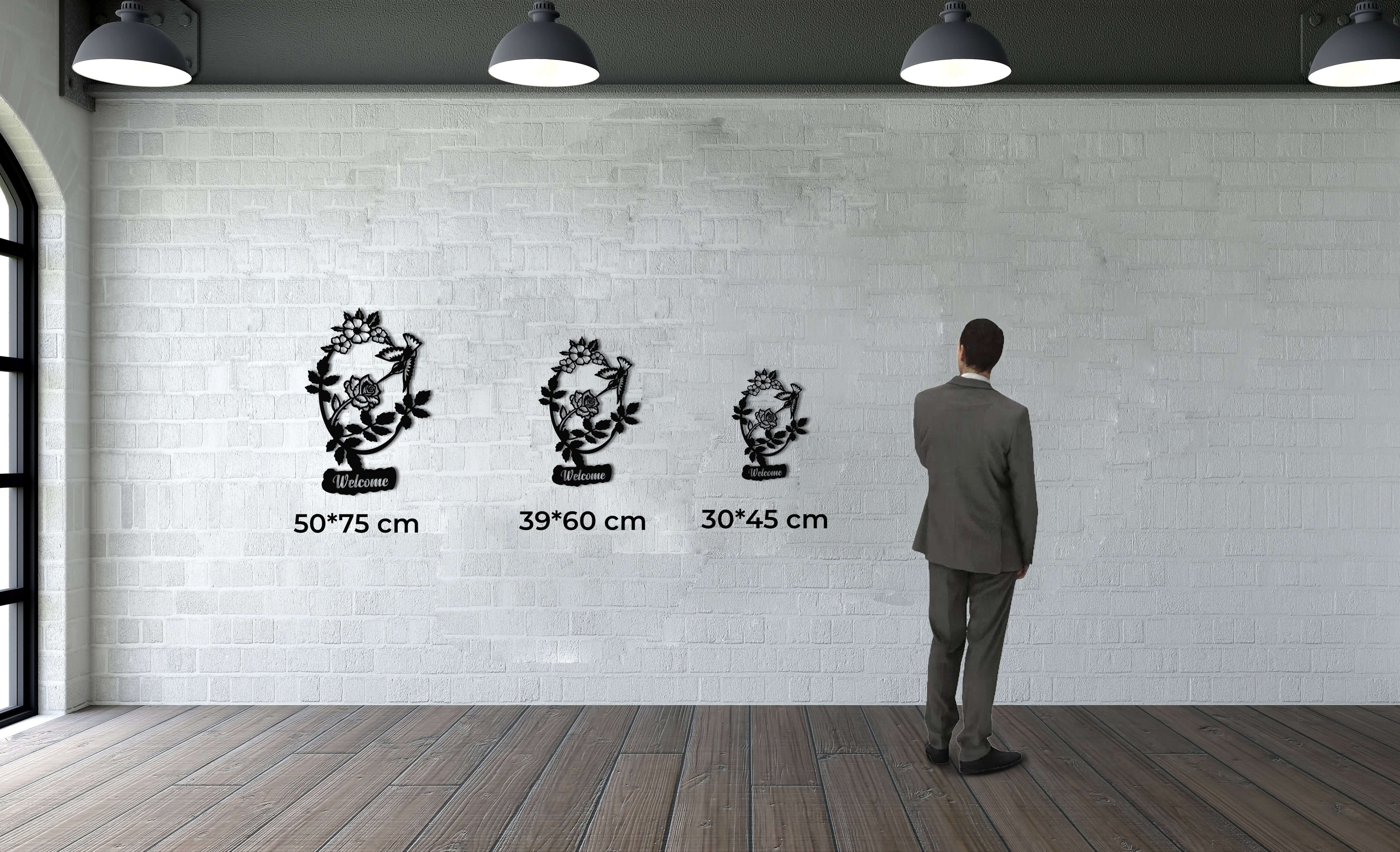 Welcome Metal Wall Art
