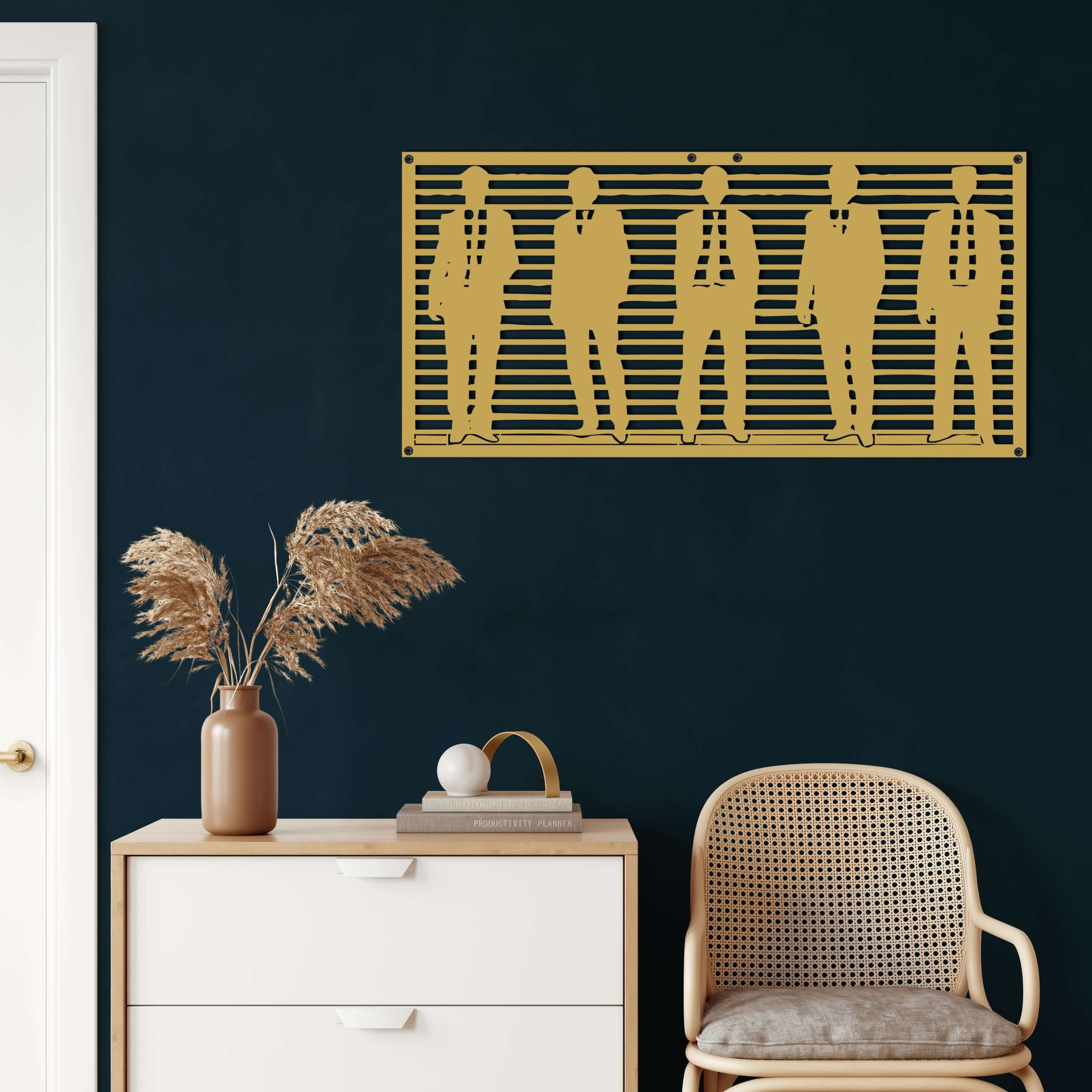 Men Fashion Metal Wall Art