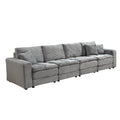 4 Seats(complimentary 2 pillows),Oversized Sectional Sofa,L Shaped Corner Couch with Detachable Seat & Back Cushion, Corduroy Upholstery Convertible Sleeper Sofa&Couch for Living Room