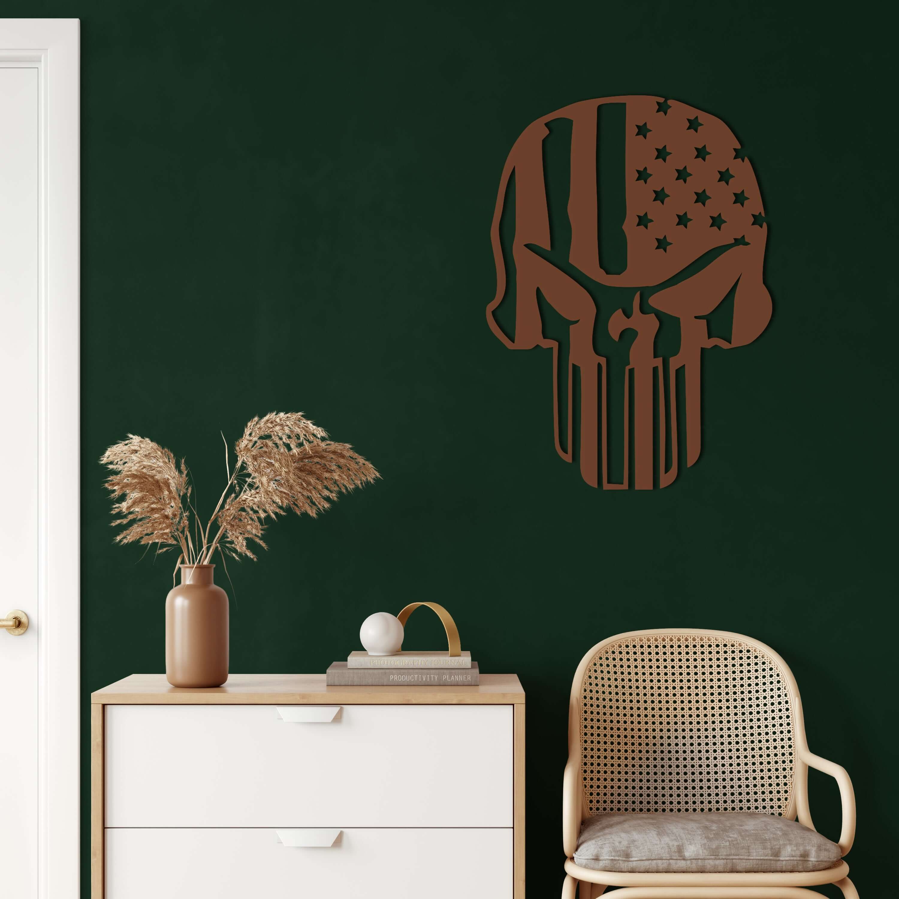 Skull Metal Wall Art