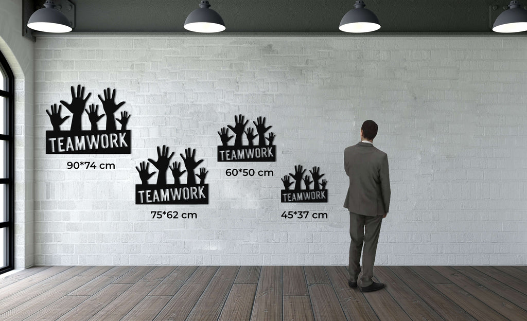 Team Work Metal Wall Art