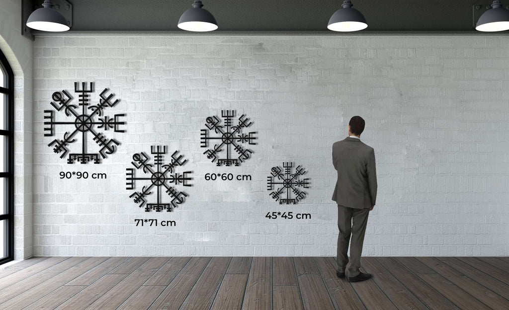 Helm of Awe Metal Wall Art