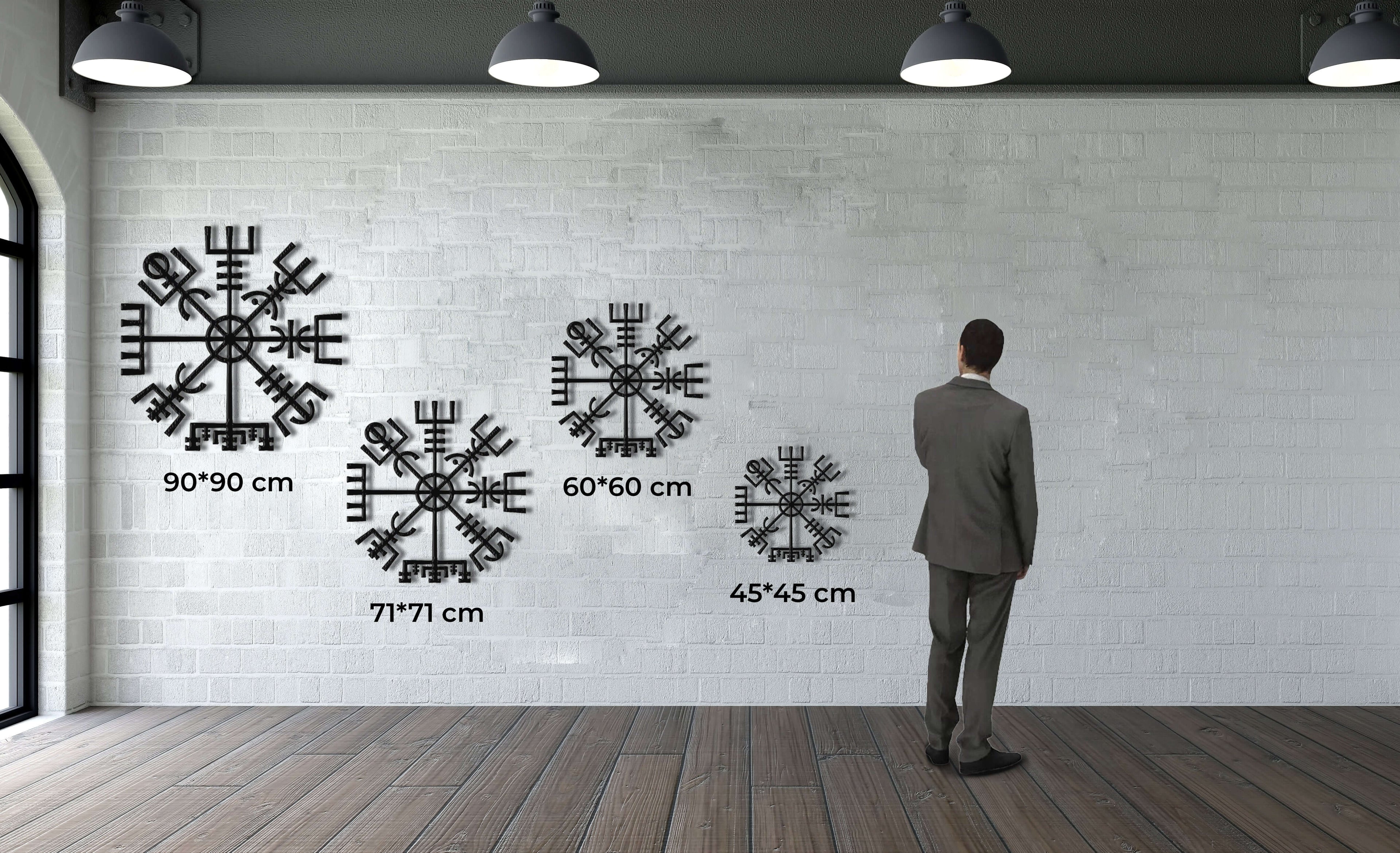 Helm of Awe Metal Wall Art