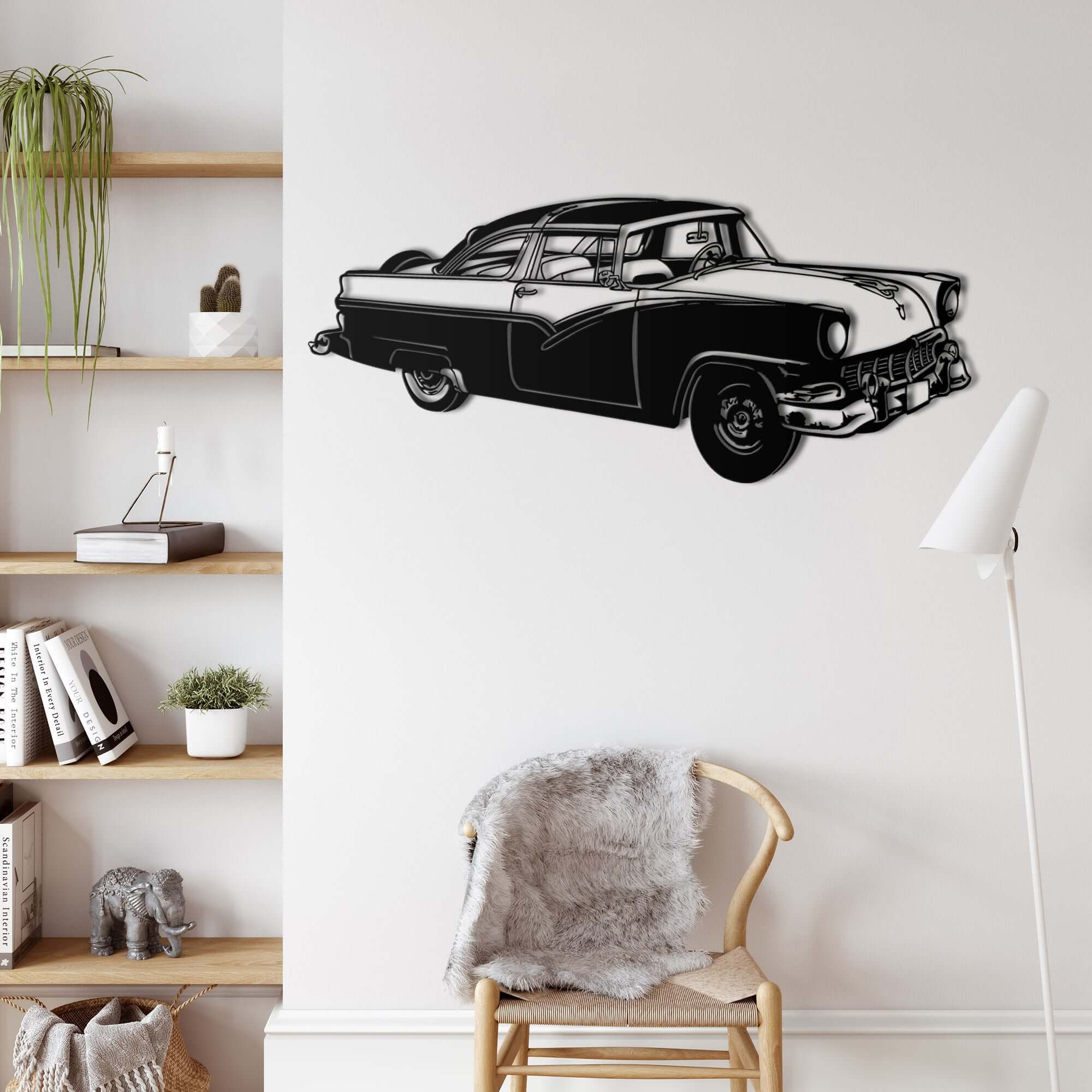 Vintage Car Metal Wall Art