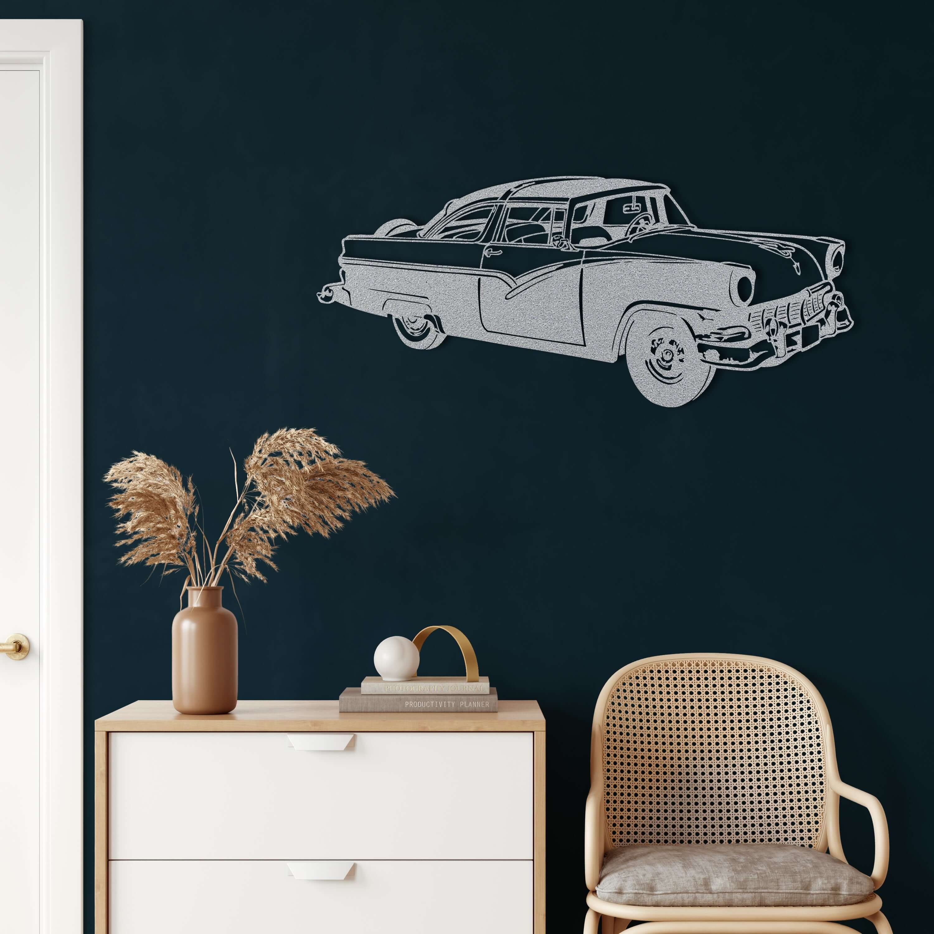 Vintage Car Metal Wall Art