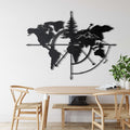 World Map Mountain
