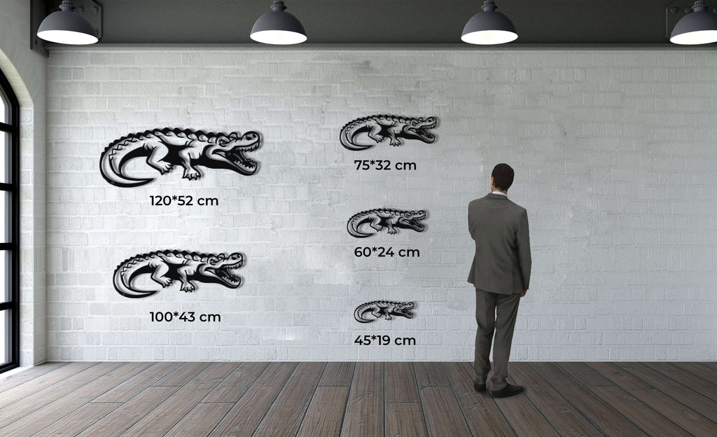 Crocodile Metal Wall Art