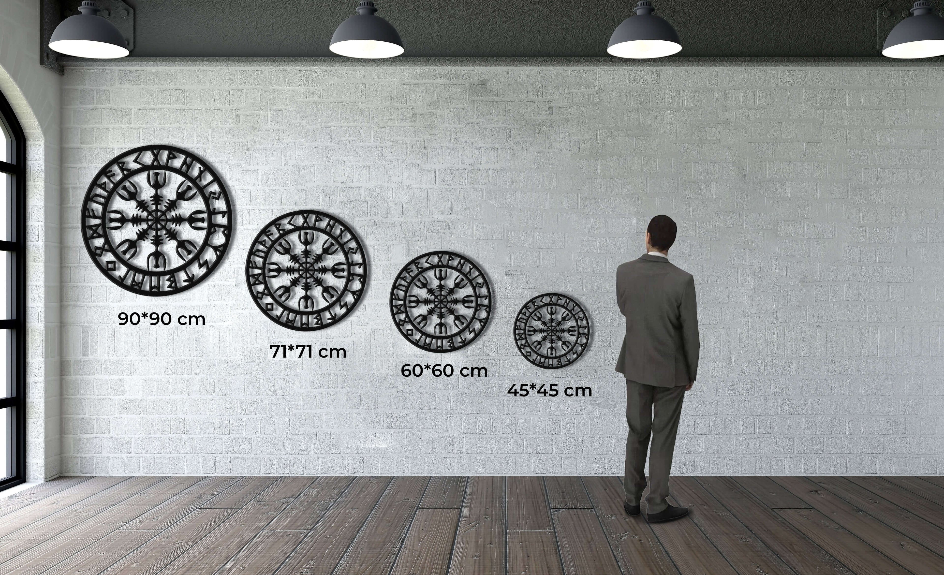Viking Compass Metal Wall Art