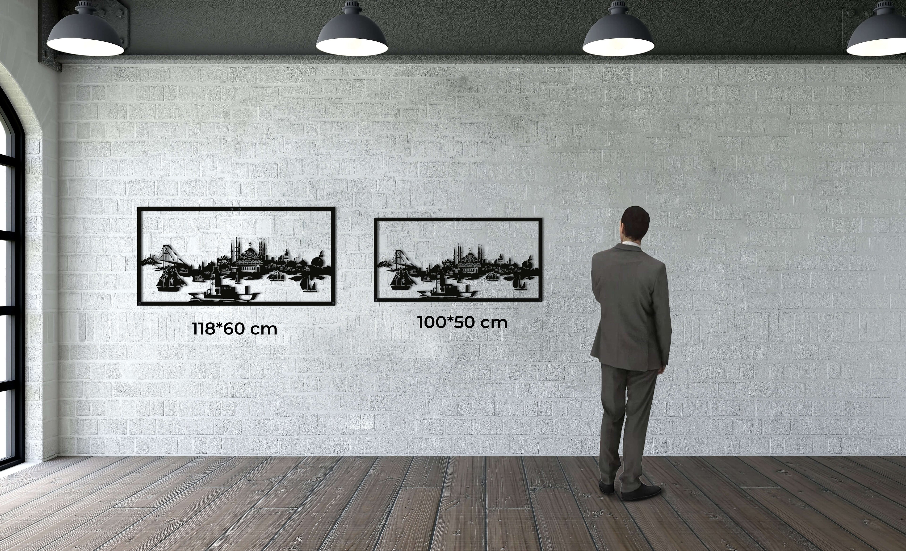 Istanbul Skyline Metal Wall Art