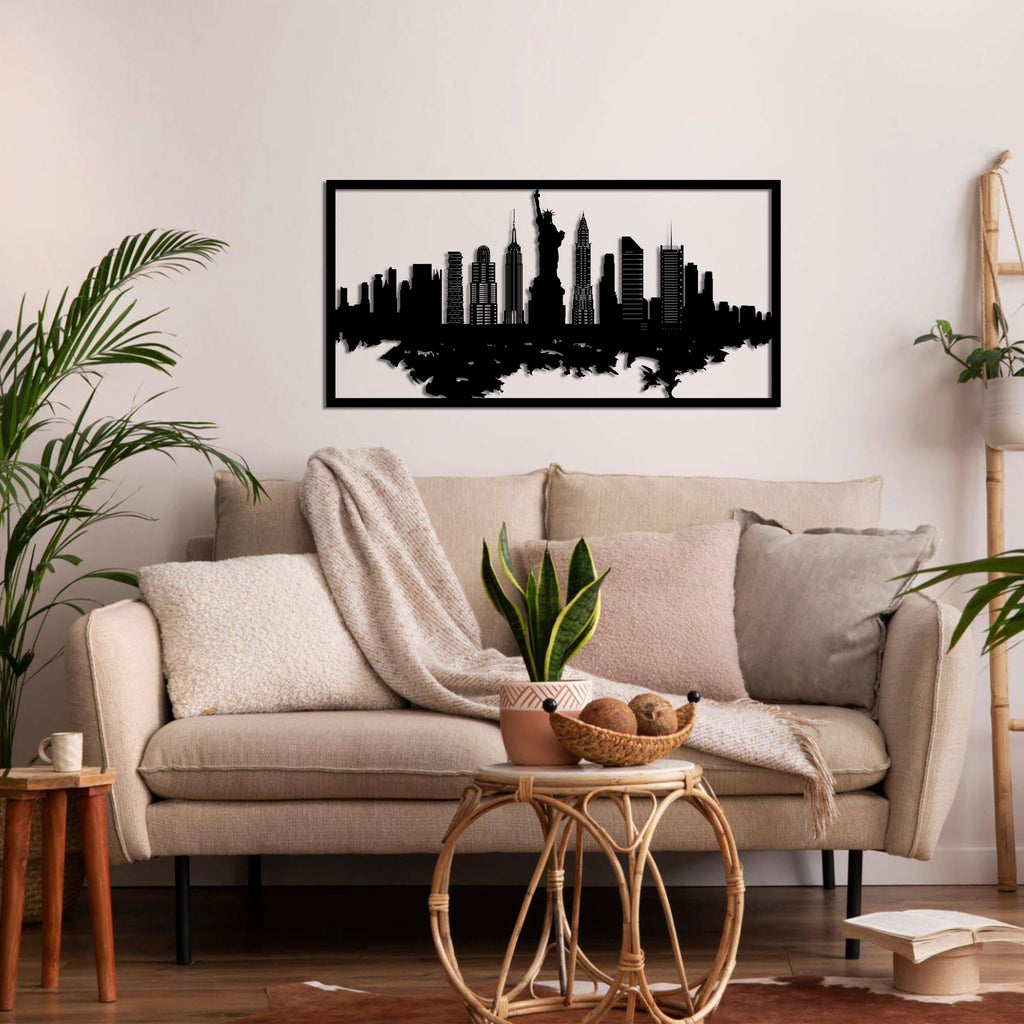 New York Skyline Metal Wall Art