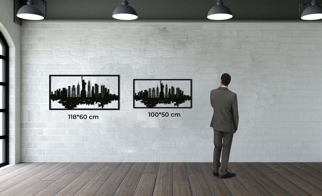 New York Skyline Metal Wall Art