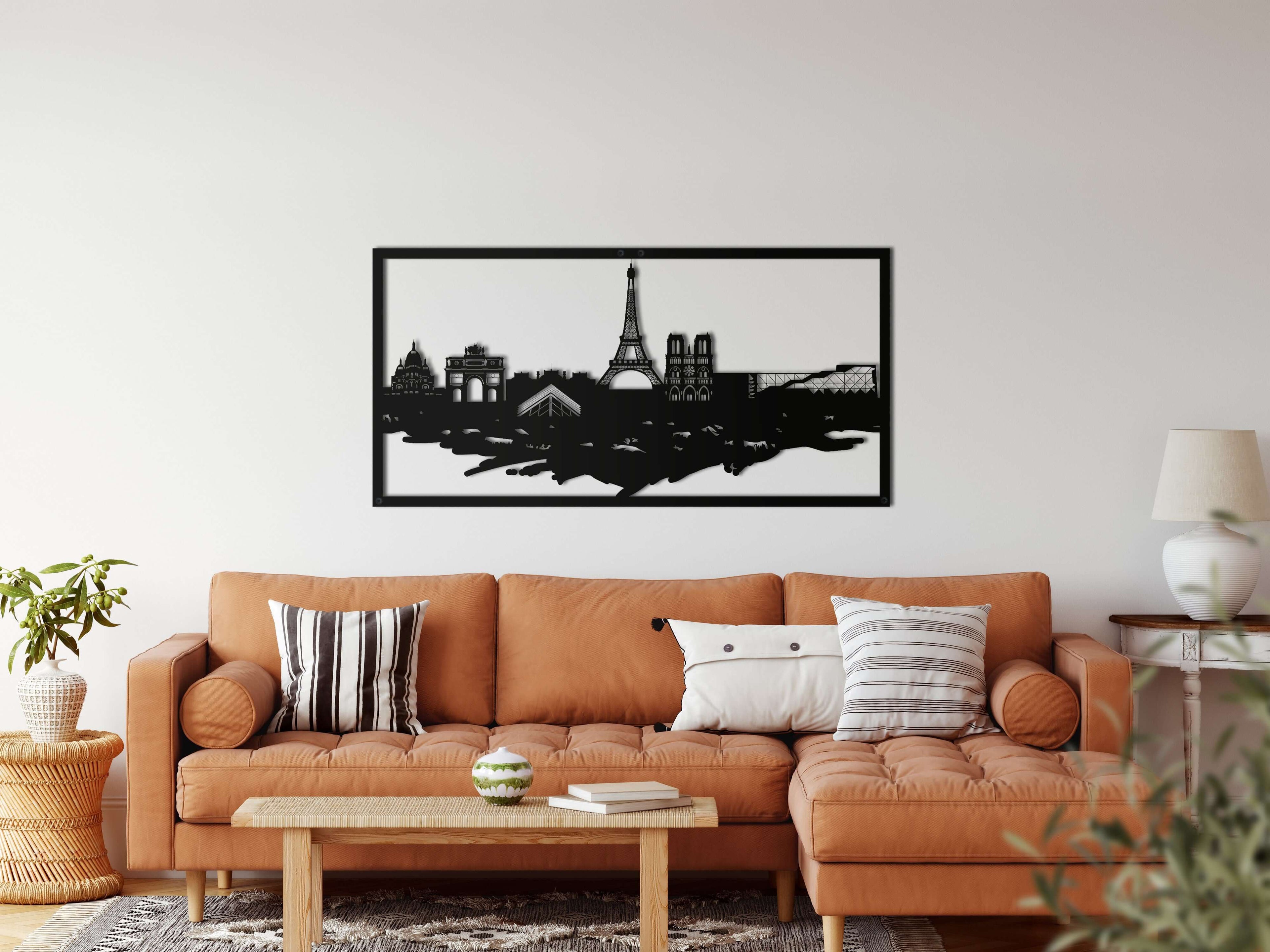 Paris Skyline Metal Wall Art