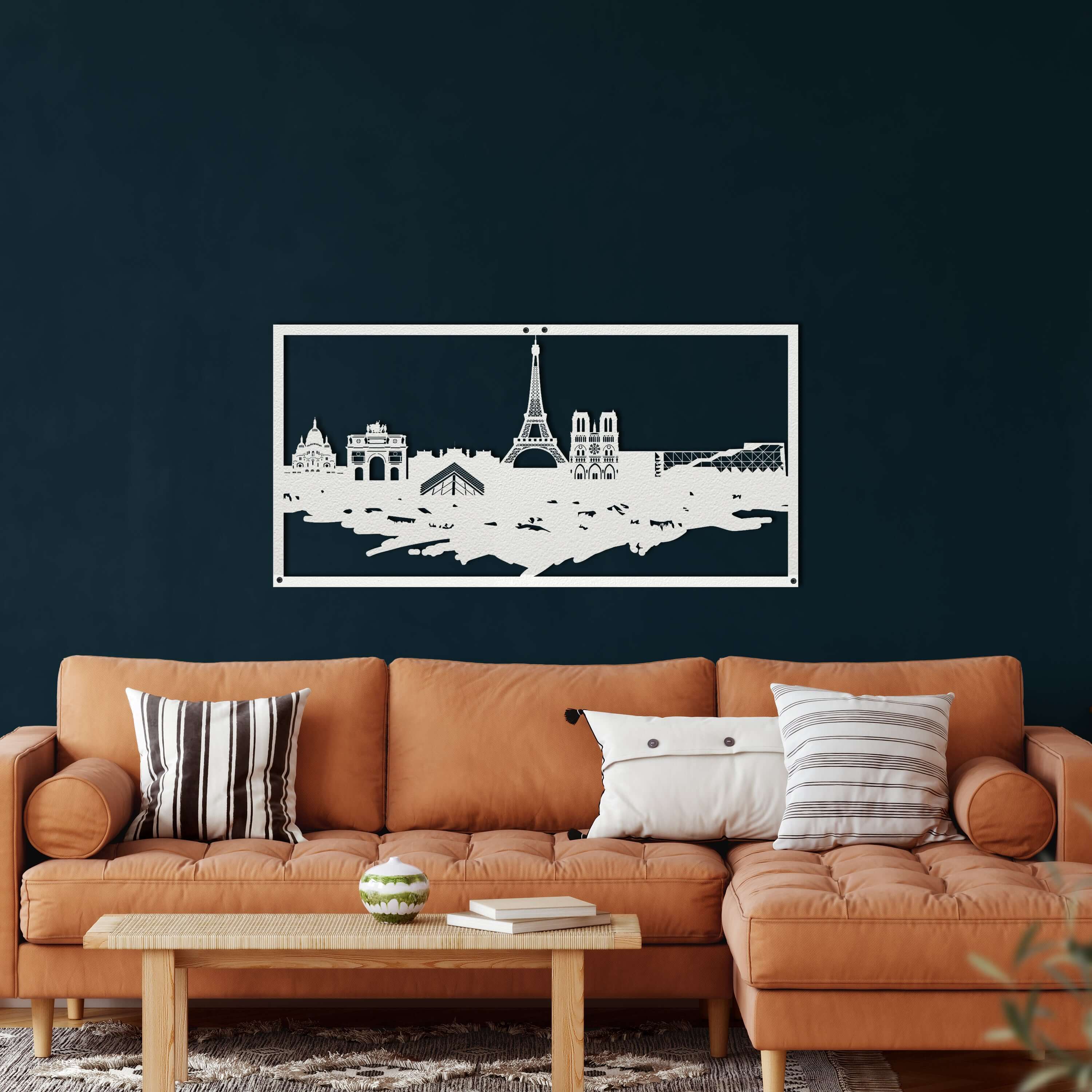 Paris Skyline Metal Wall Art
